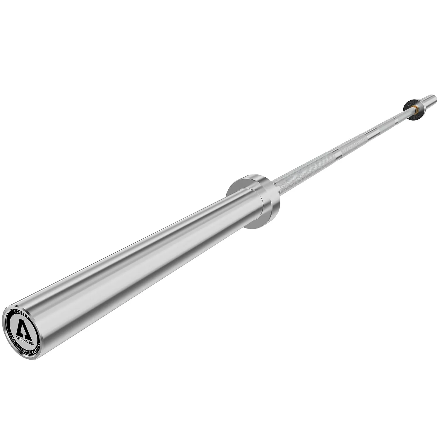 15kg 200cm Chrome Olympic Barbell w/ Spring Collars, Cortex