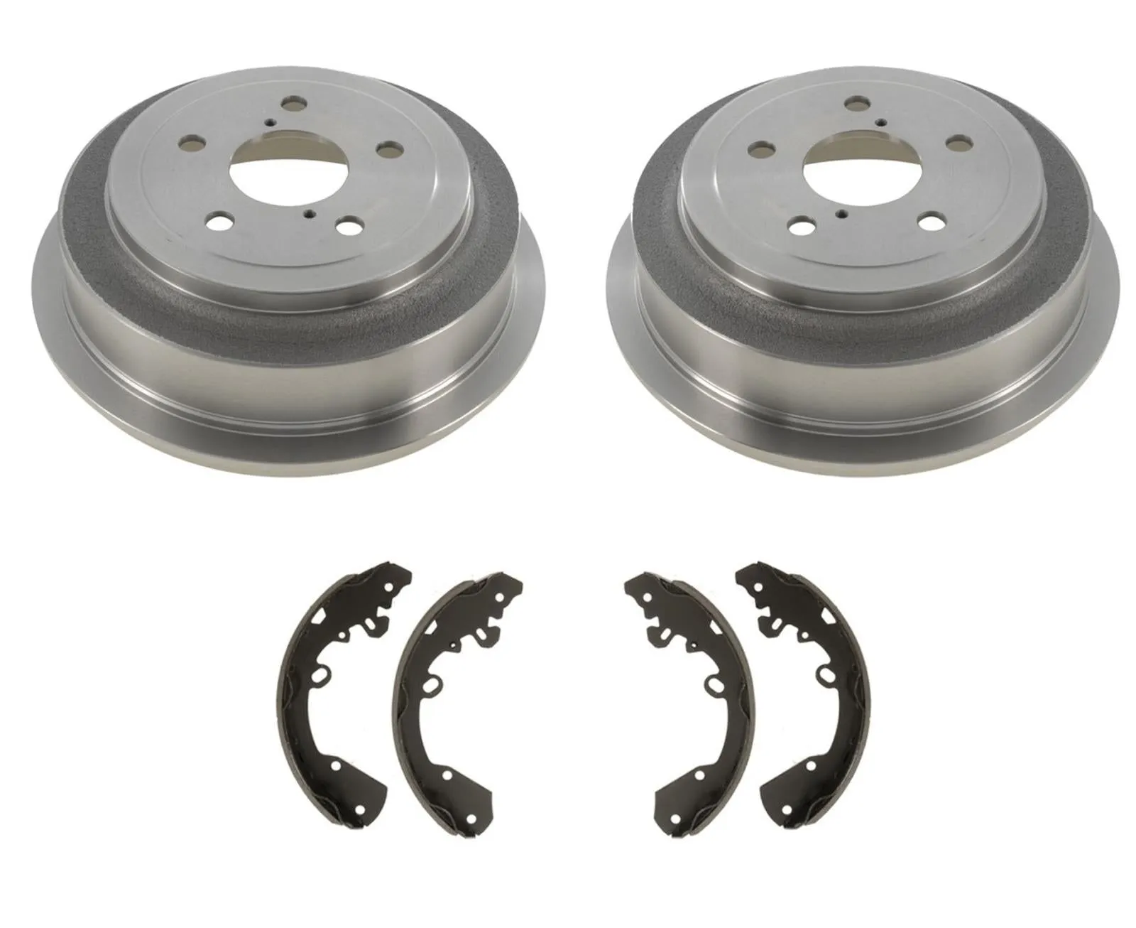 (2) Rear Brake Drums and Shoes for 2007-2011 Dakota Raider