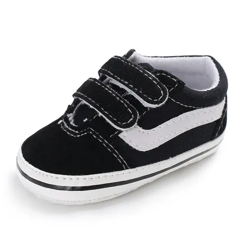 2023 New Baby Canvas Sneakers Anti-slip Soft Plaid Baby Boy Girl Shoes