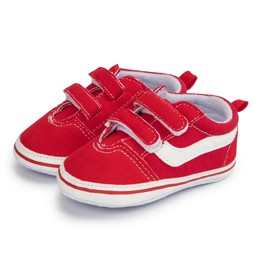 2023 New Baby Canvas Sneakers Anti-slip Soft Plaid Baby Boy Girl Shoes