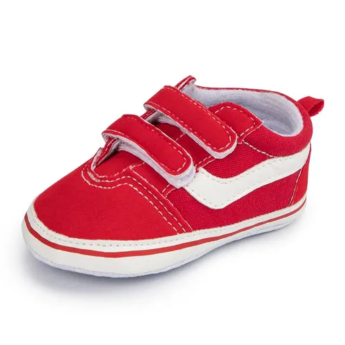 2023 New Baby Canvas Sneakers Anti-slip Soft Plaid Baby Boy Girl Shoes