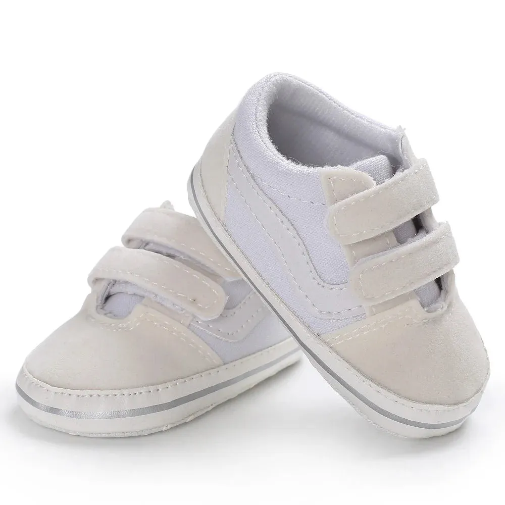 2023 New Baby Canvas Sneakers Anti-slip Soft Plaid Baby Boy Girl Shoes