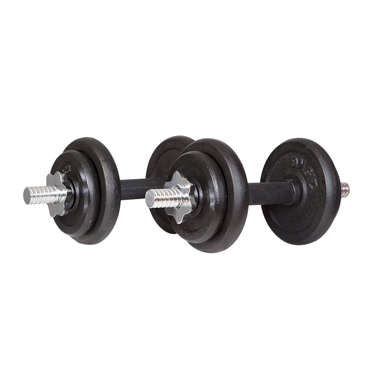 20kg Cast Iron Chrome Dumbbell Set with Case - CORTEX