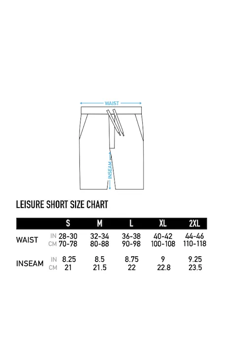 2UNDR LEISURE SHORT BLACK/GREY