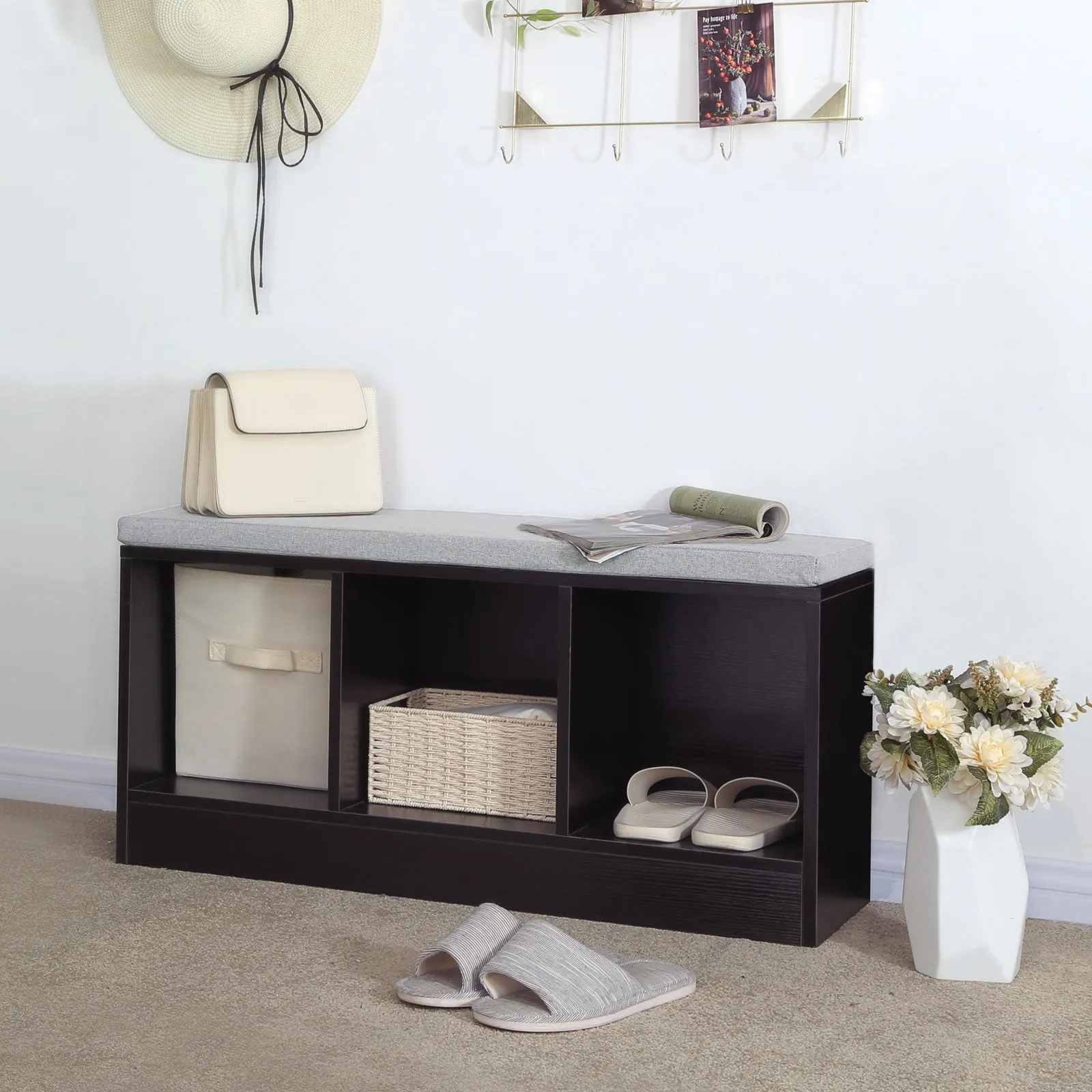 3 Cubes Storage Bench