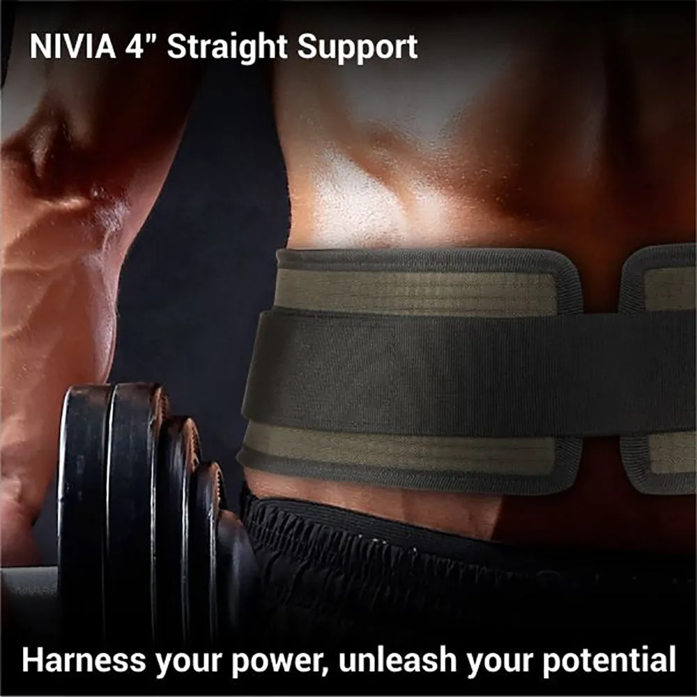 4" Straight Support Wide for Weightlifting Gym Belt