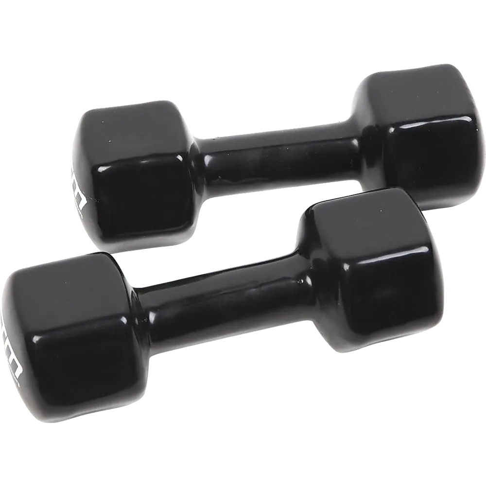 5kg Dumbbells Pair PVC Hand Weights Rubber Coated