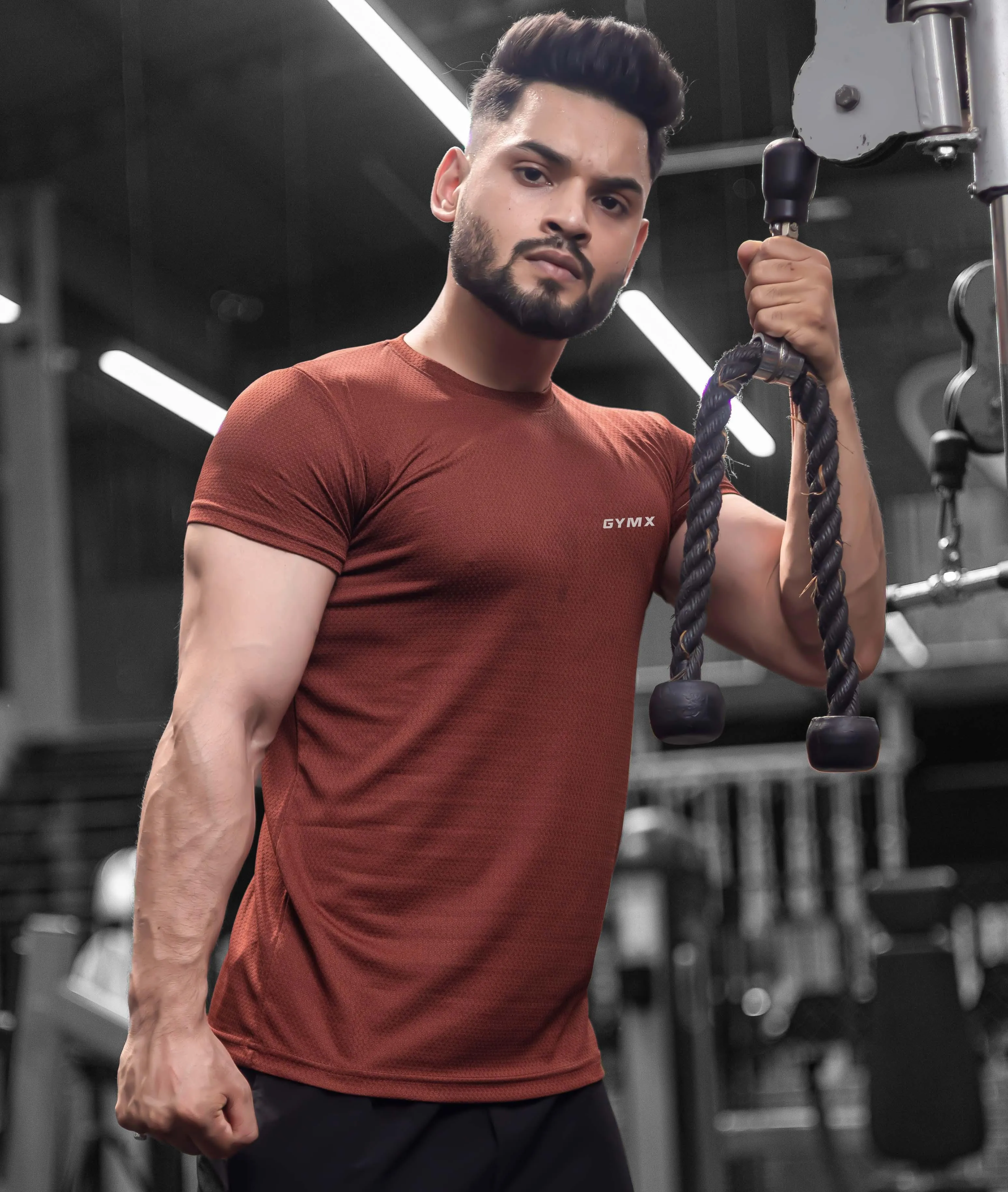 Ace GymX Tees: Brick Red