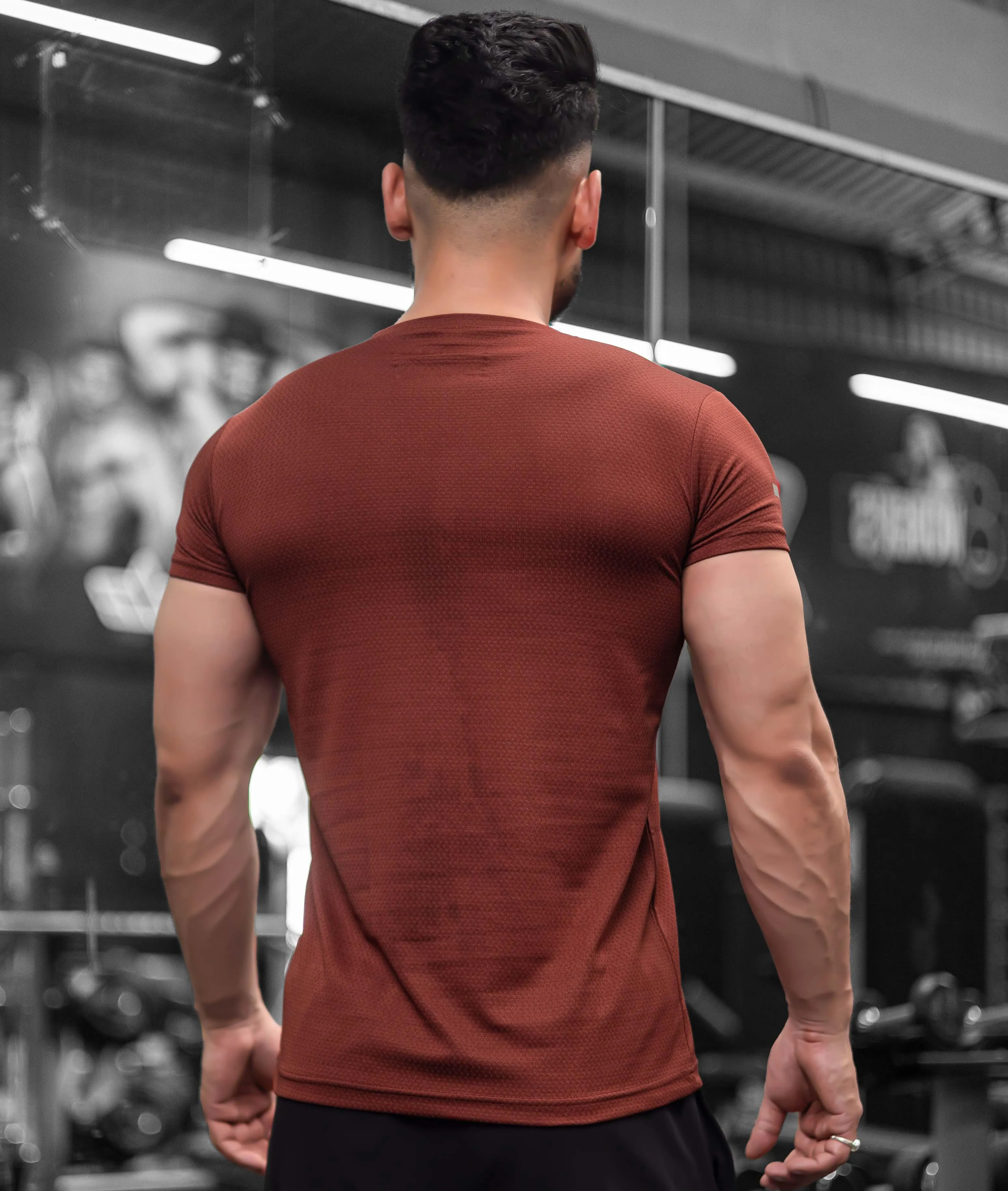 Ace GymX Tees: Brick Red