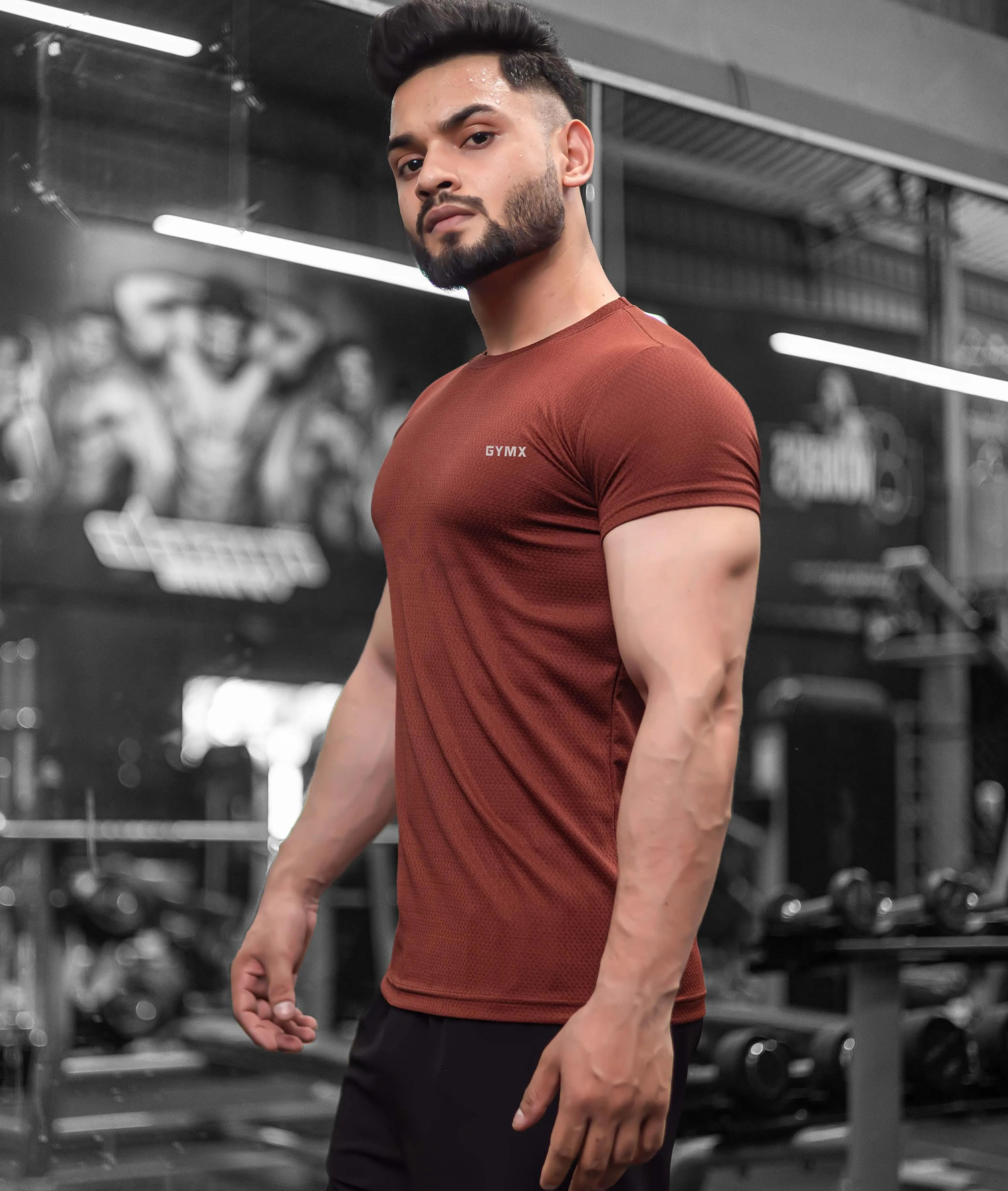 Ace GymX Tees: Brick Red