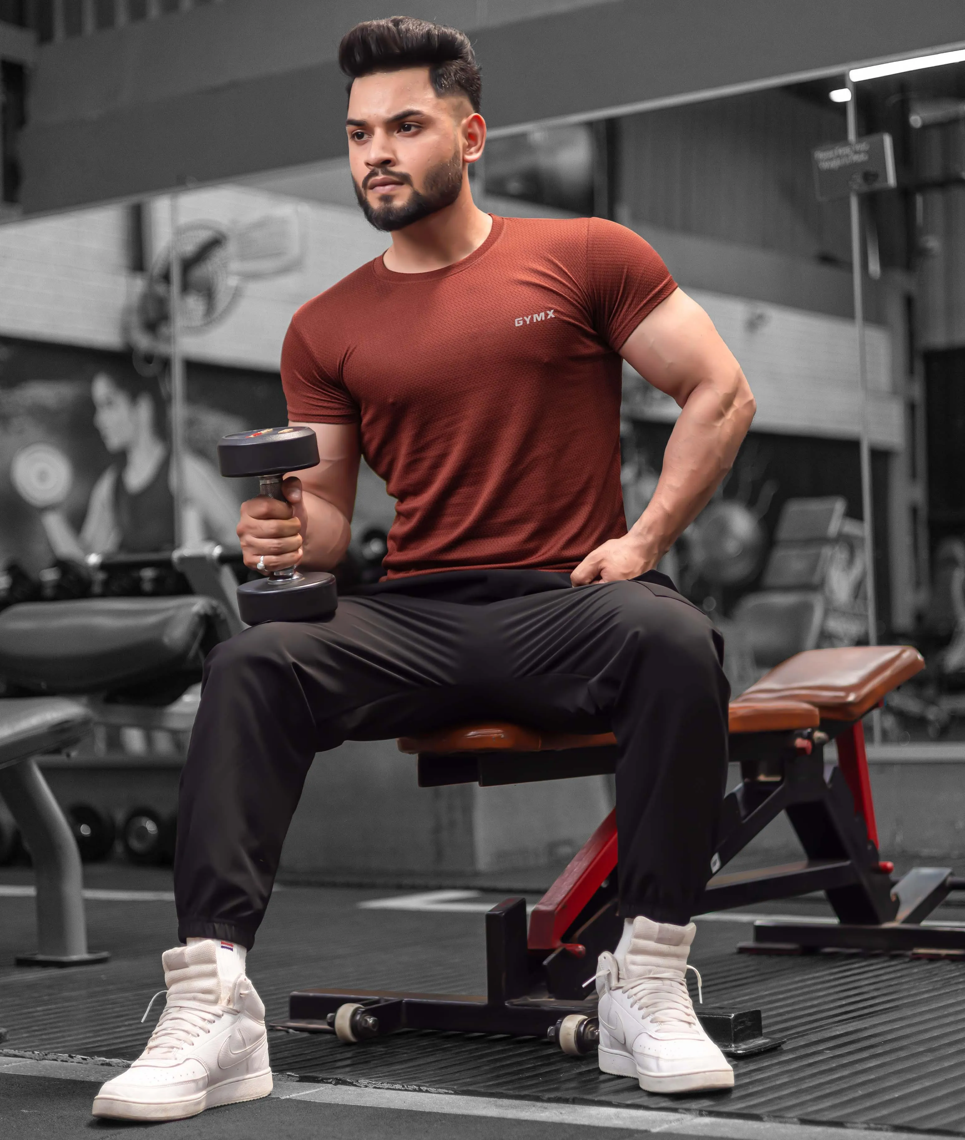 Ace GymX Tees: Brick Red