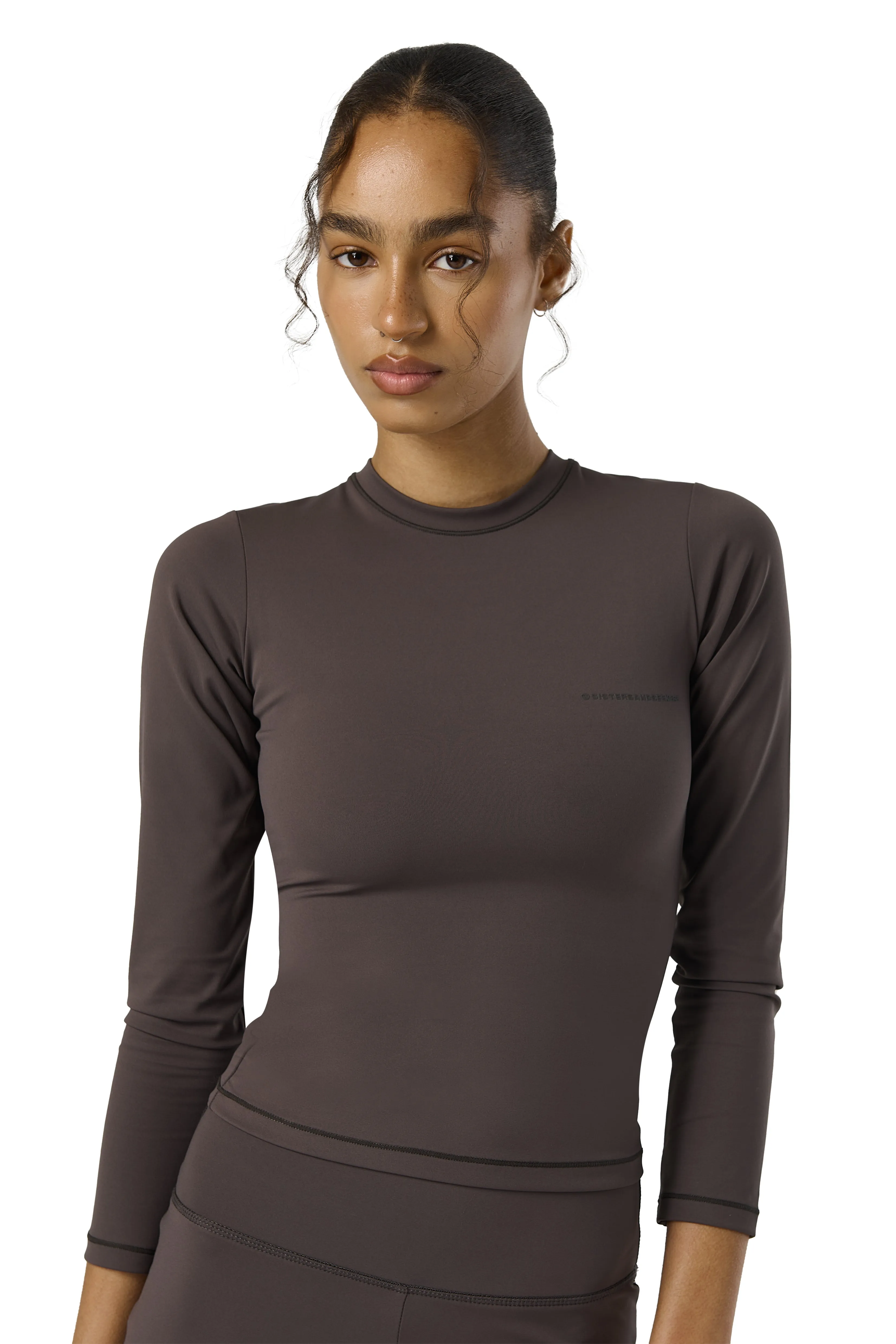 Active Long Sleeve Top in Moose