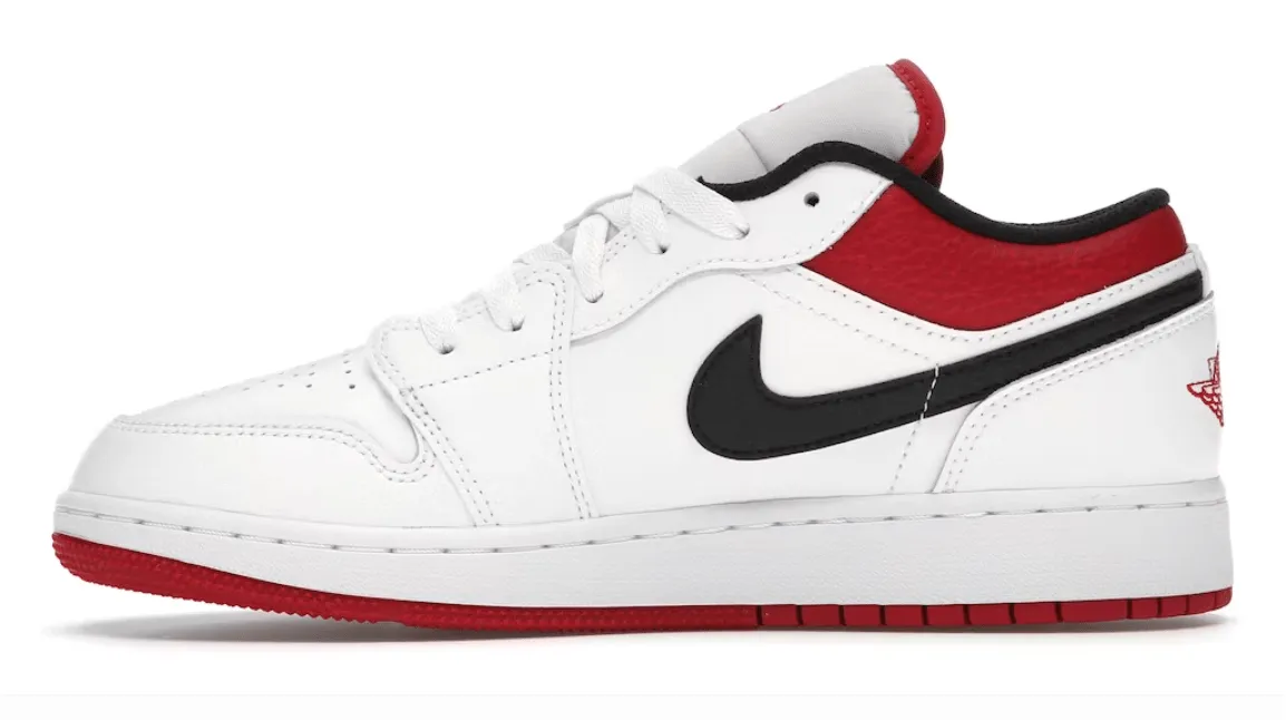 Air Jordan 1 Low White Gym Red (GS)