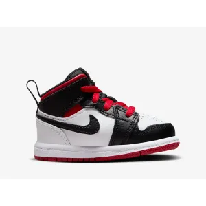 Air Jordan 1 Mid White Gym Red Black (TD)