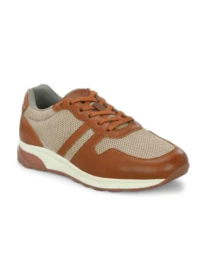 Alberto Torresi Genuine Leather 569 Tan Sneakers