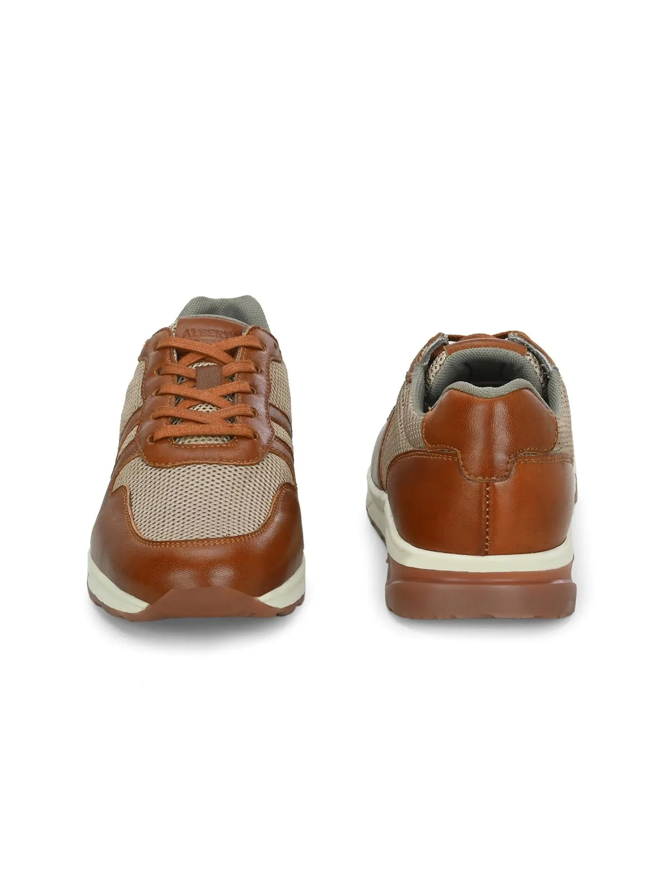 Alberto Torresi Genuine Leather 569 Tan Sneakers