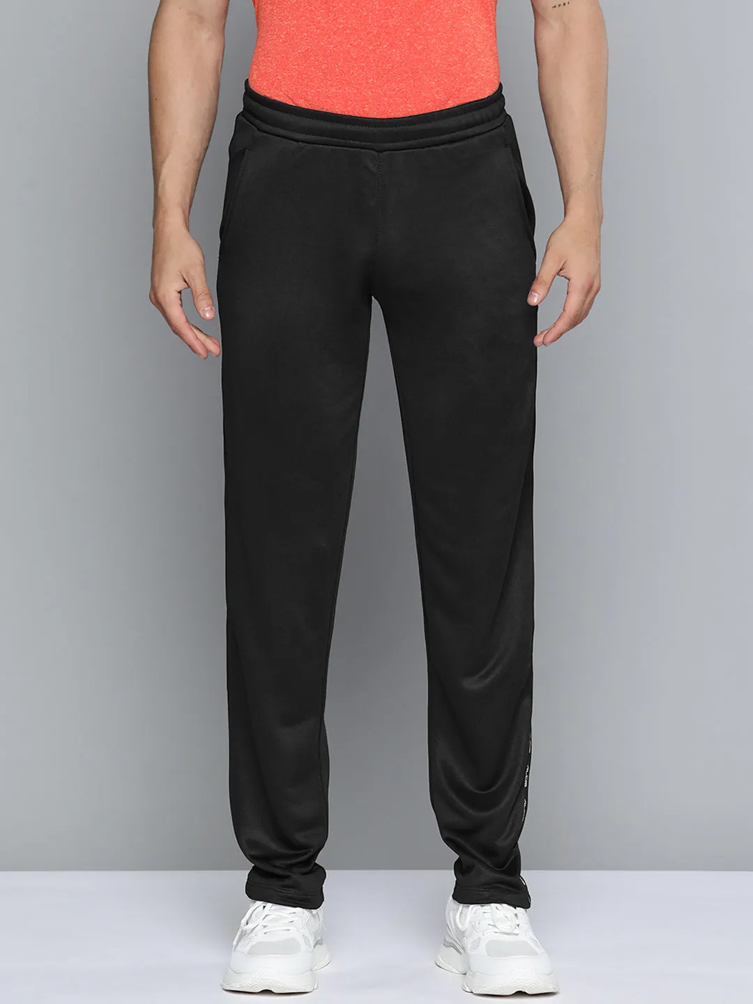 Alcis Men Black Solid Track Pants