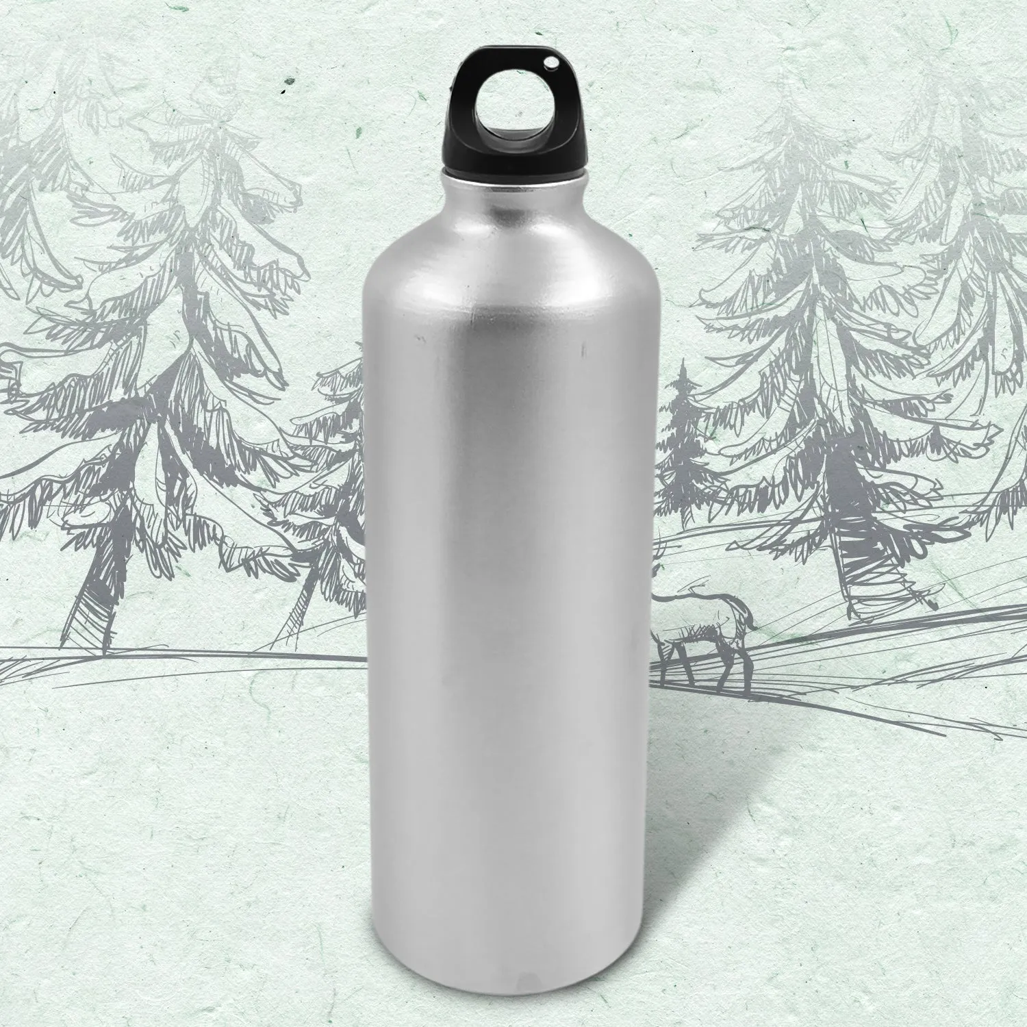 Aluminum Durable Sports Water Bottle (1 Pc / Mix Size & Color)