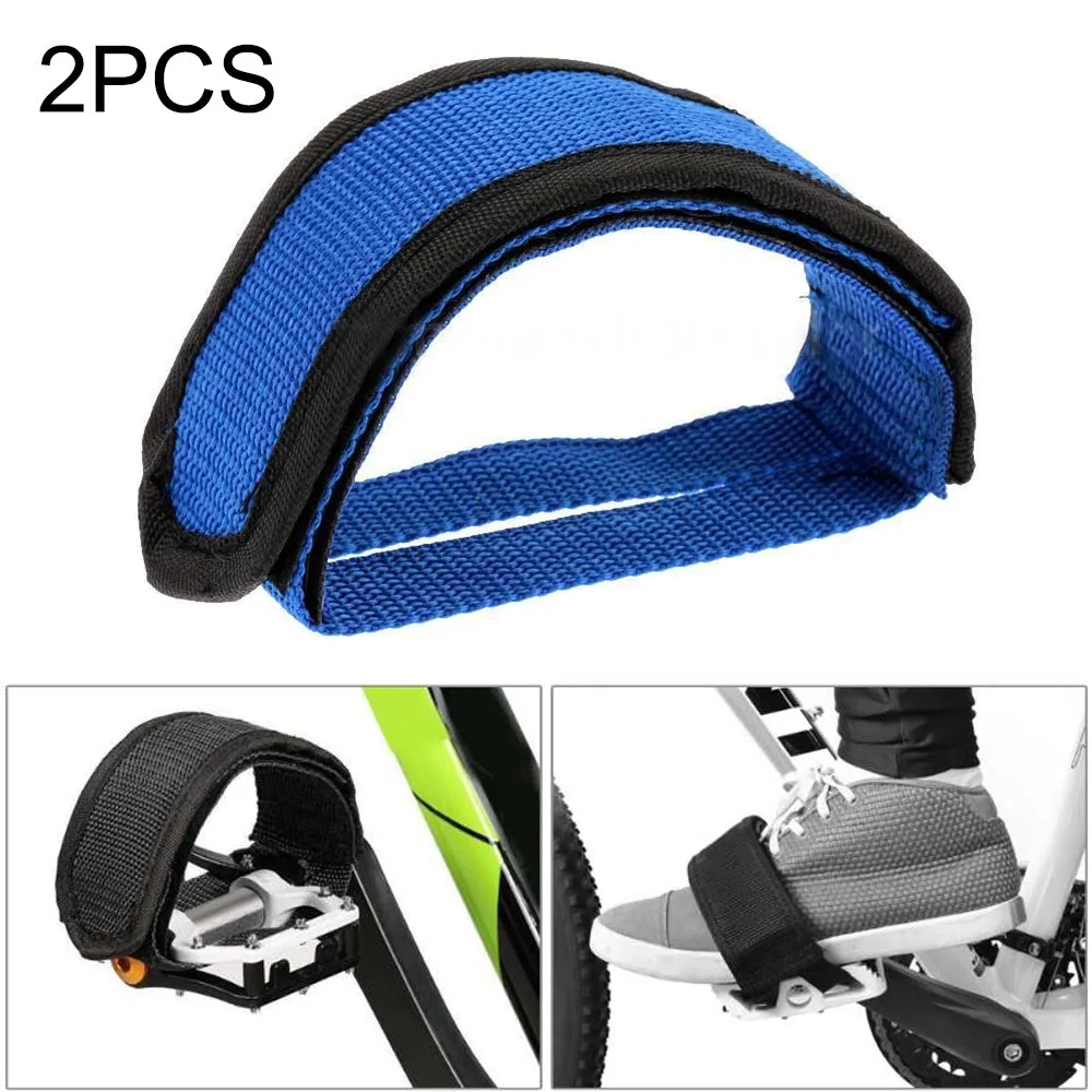 AMZER Bicycle Pedals Bands Feet Set With Anti-slip Straps Beam Foot (1 pair)