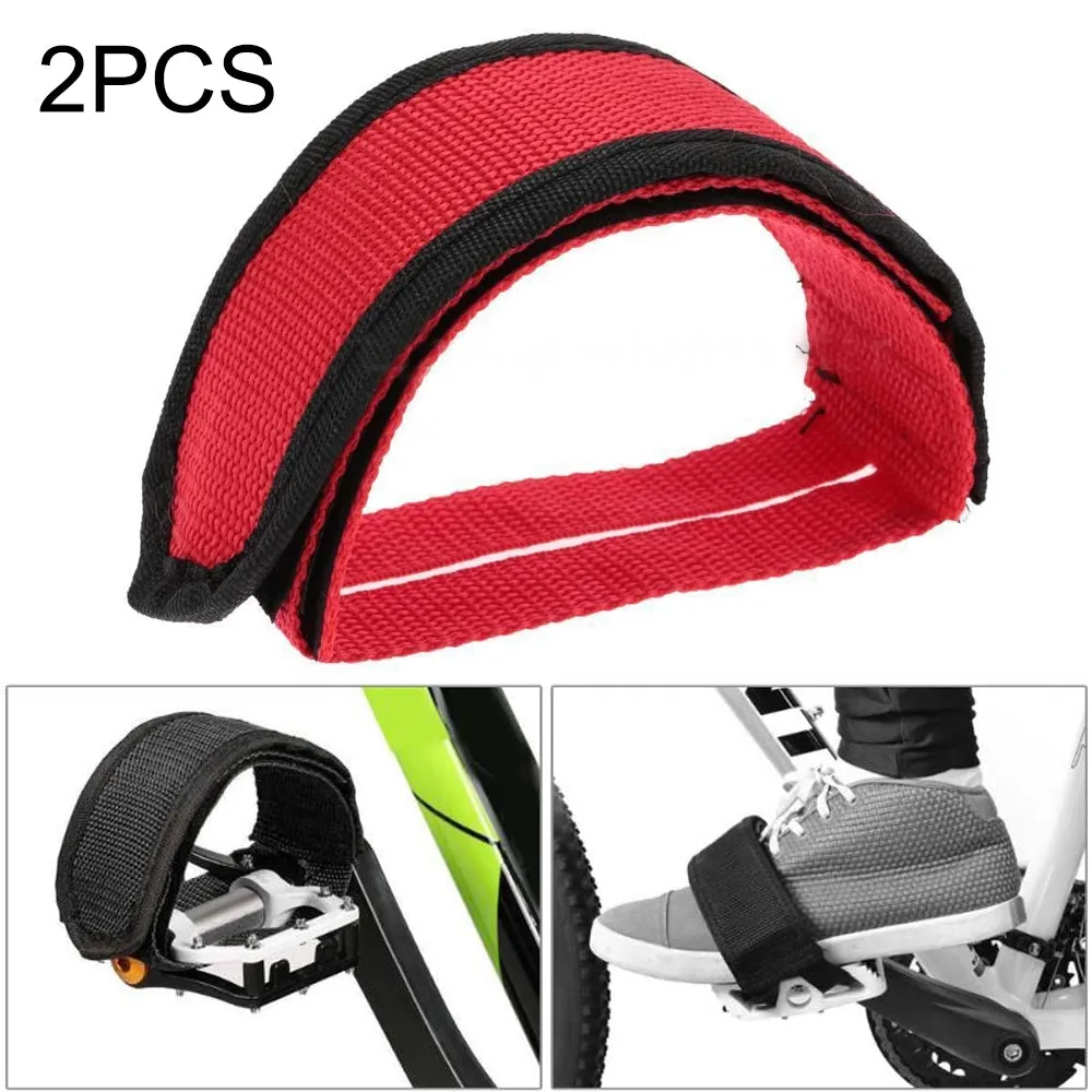 AMZER Bicycle Pedals Bands Feet Set With Anti-slip Straps Beam Foot (1 pair)