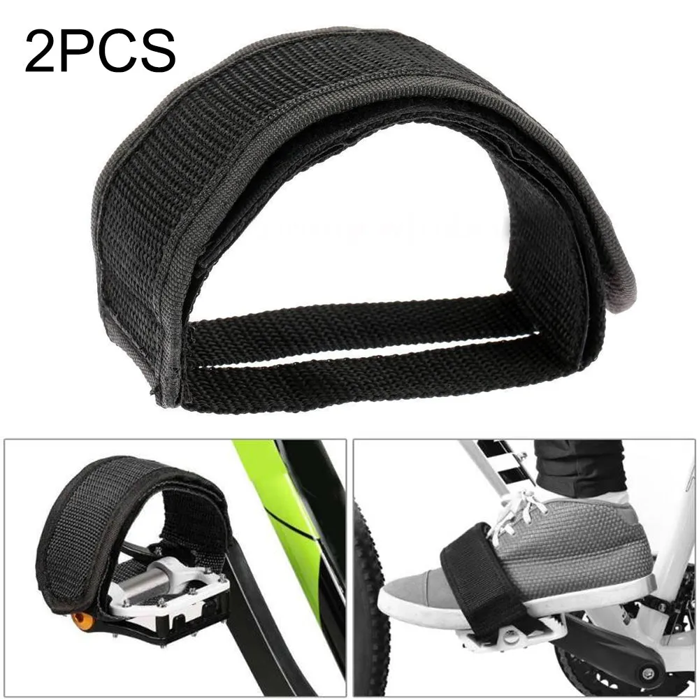 AMZER Bicycle Pedals Bands Feet Set With Anti-slip Straps Beam Foot (1 pair)