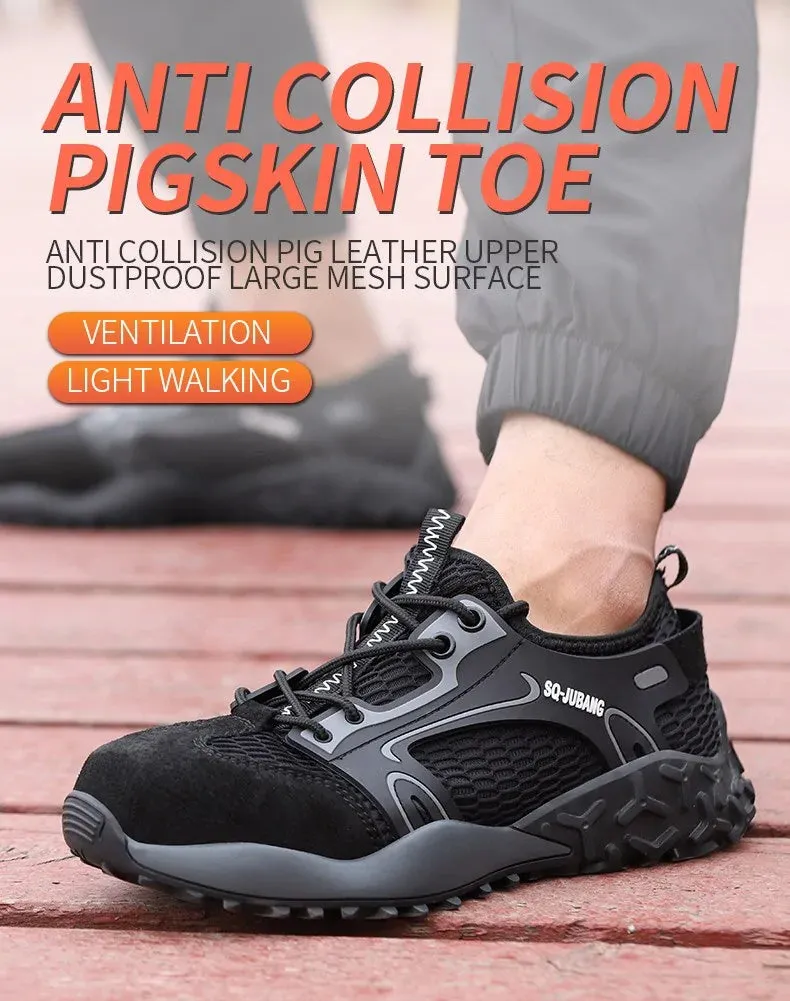 Anti-collision and Anti-smashing Breathable Safety Shoes