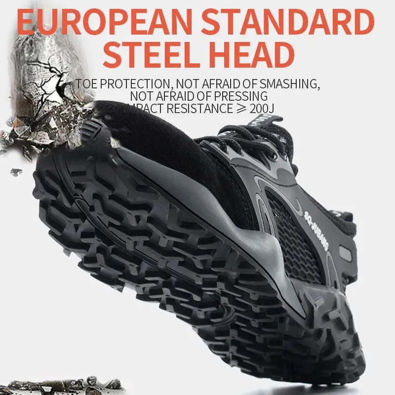 Anti-collision and Anti-smashing Breathable Safety Shoes