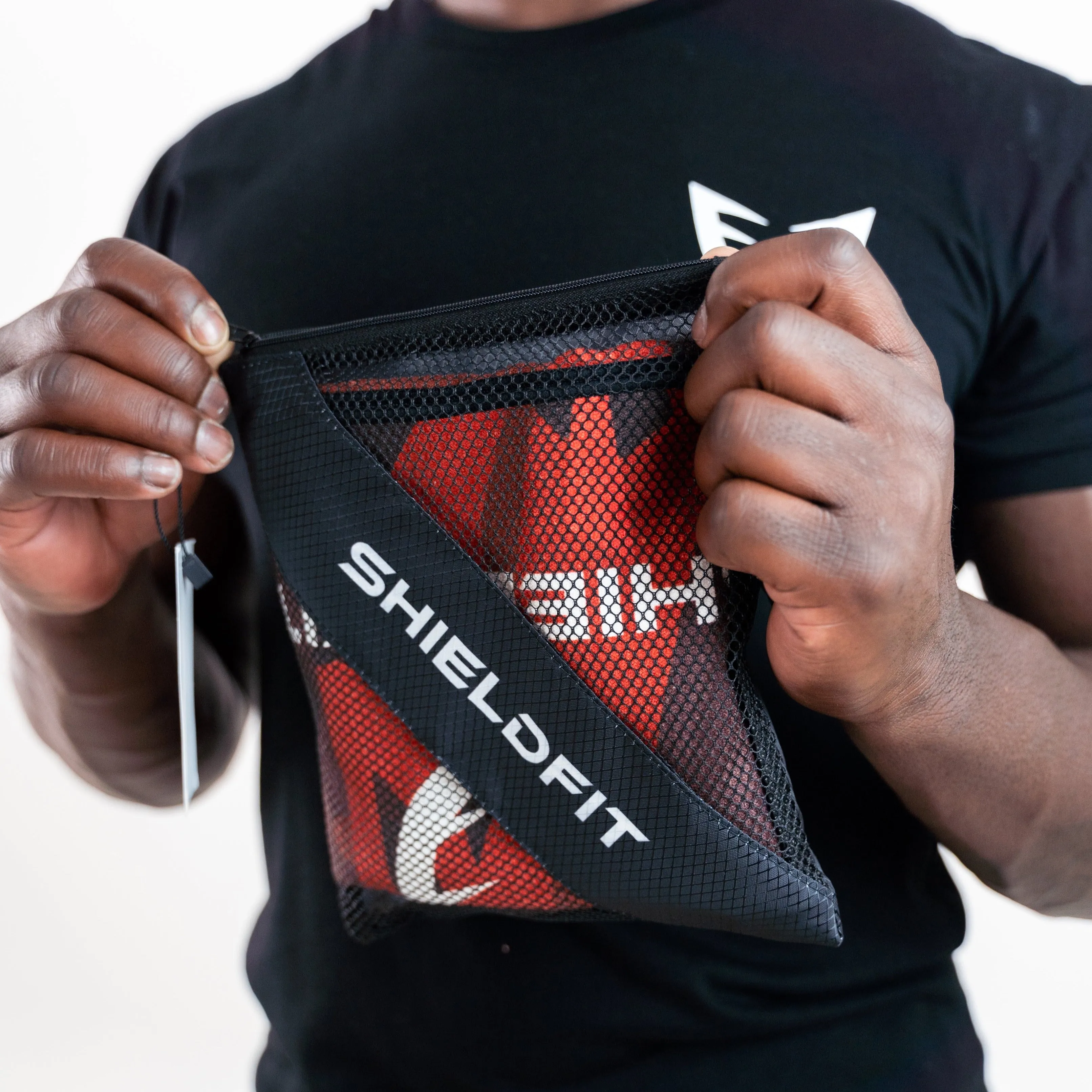 Antibacterial Gym Towel: Inferno Black