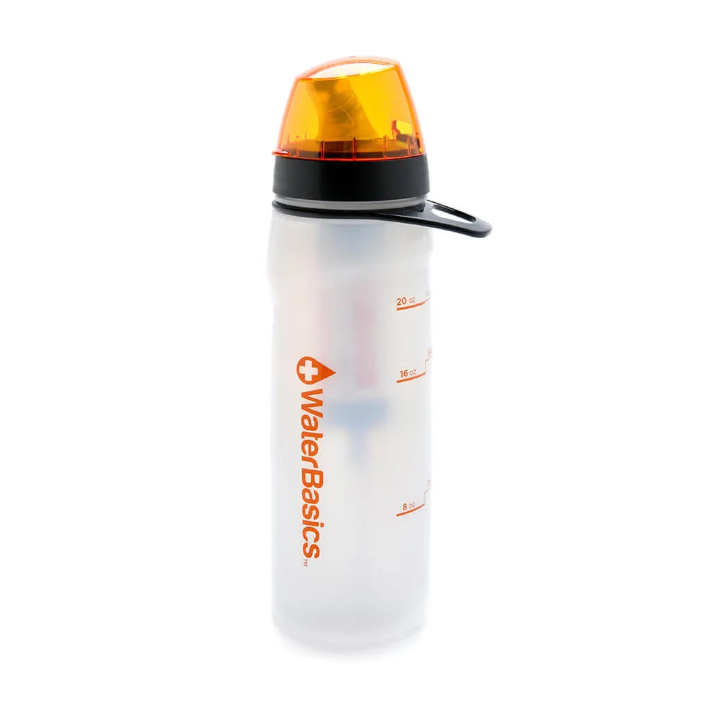 Aquamira WaterBasics Filtered Water Bottle GRN Line