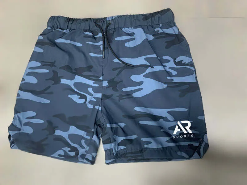 AR Sportswear Men's Gym Shorts With Compartments