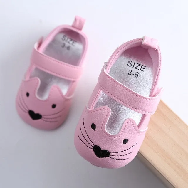 Baby flower rose Girls Princess Shoes leopard newborn prewalker Soft Sole First Walkers 0-18month infant sapatos anti-skid R4215