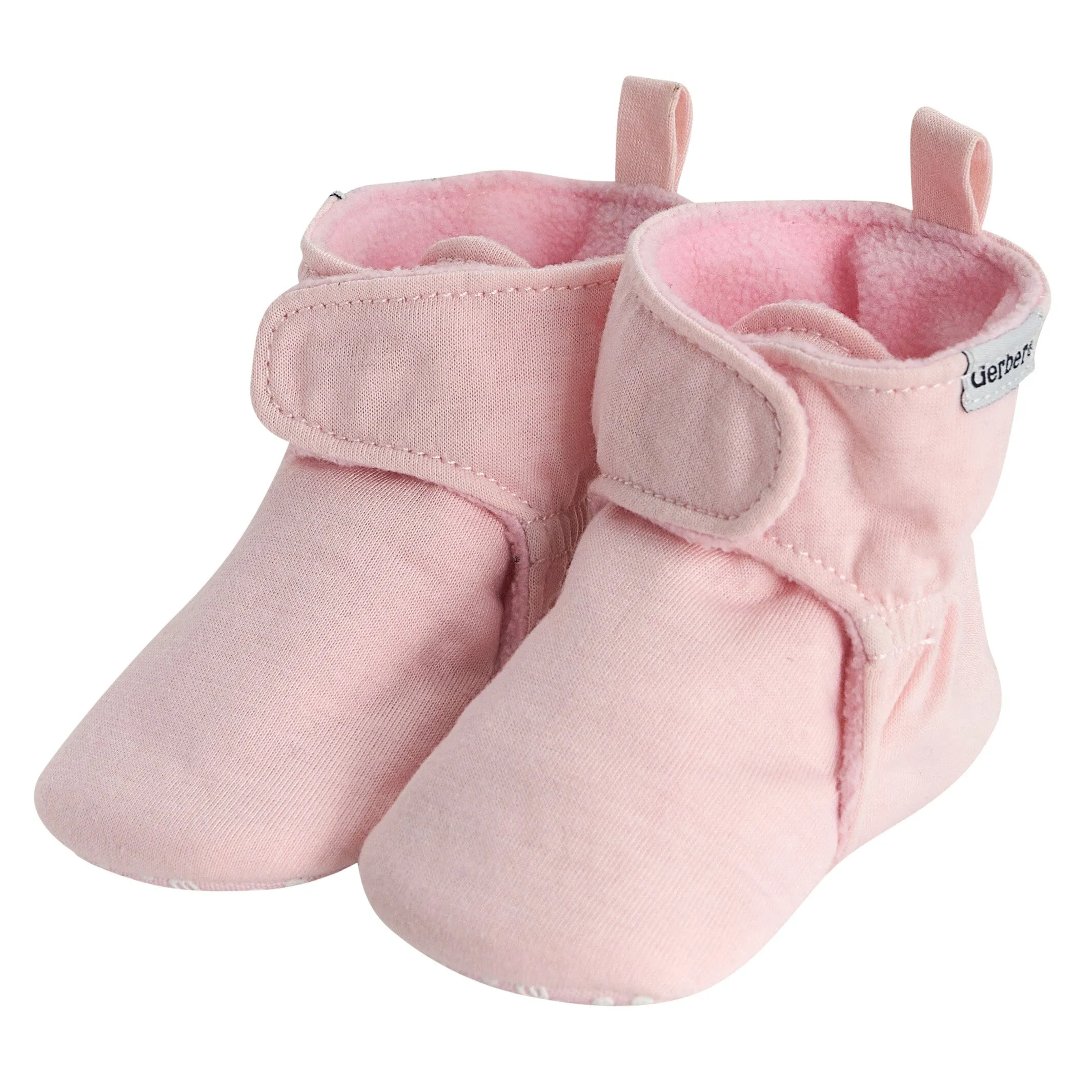 Baby Girls Pink Soft Booties