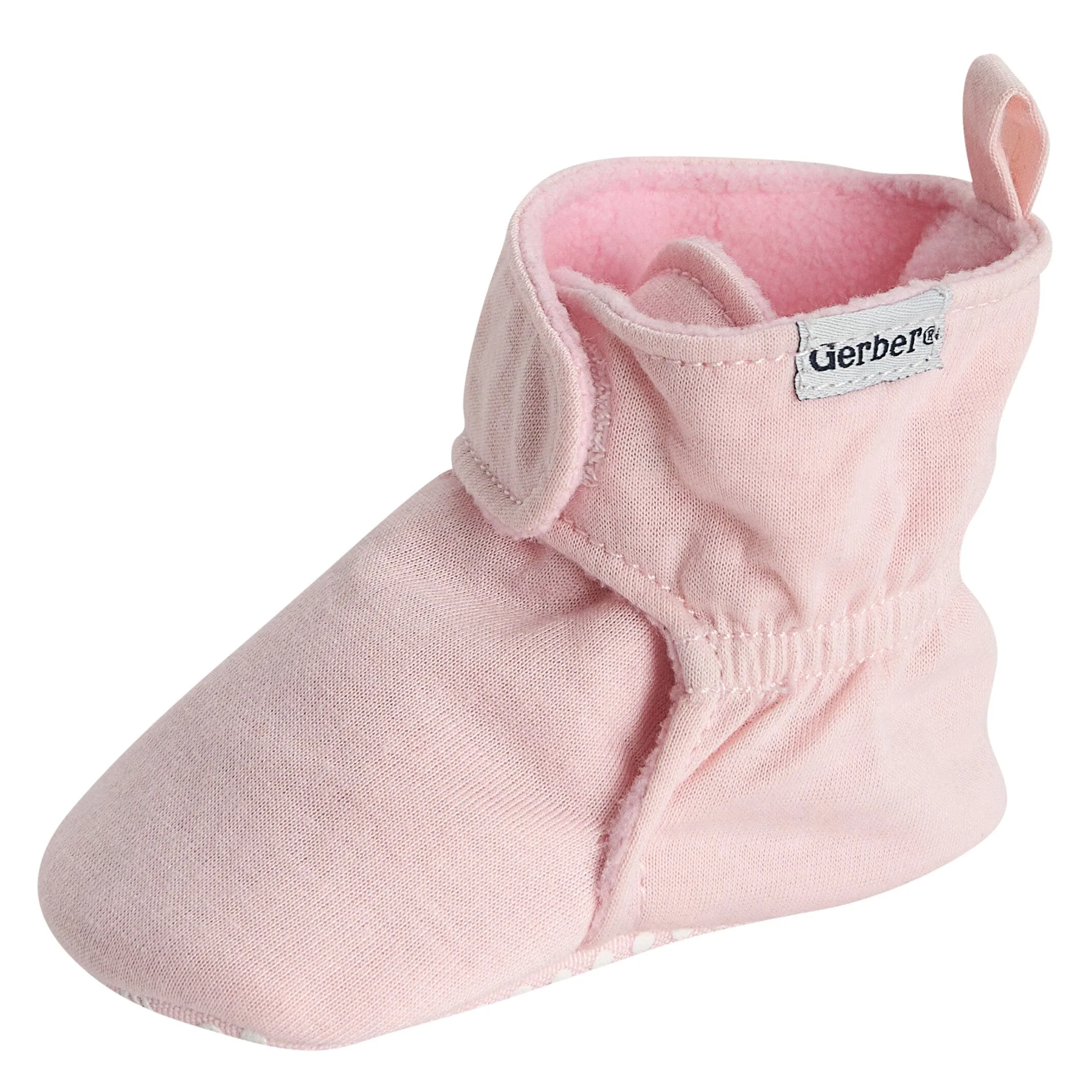 Baby Girls Pink Soft Booties