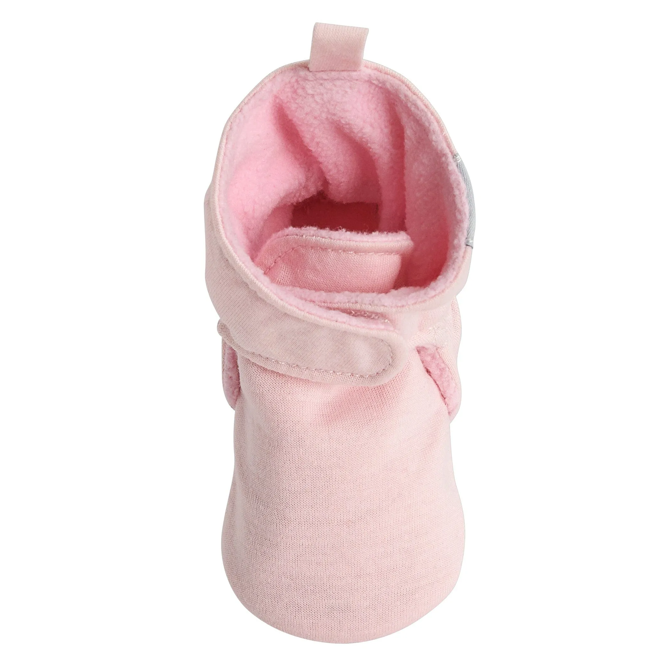 Baby Girls Pink Soft Booties