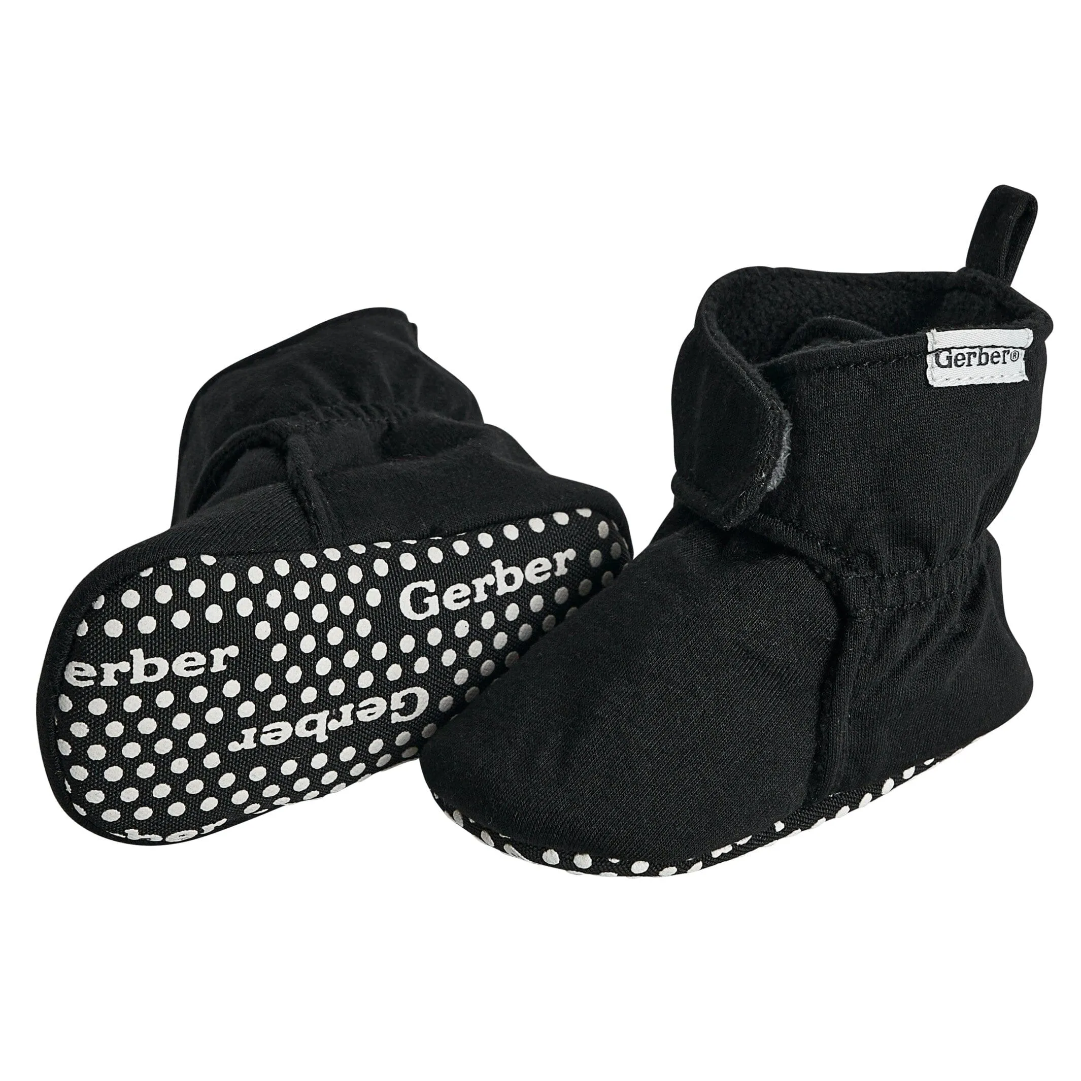 Baby Neutral Black Soft Booties