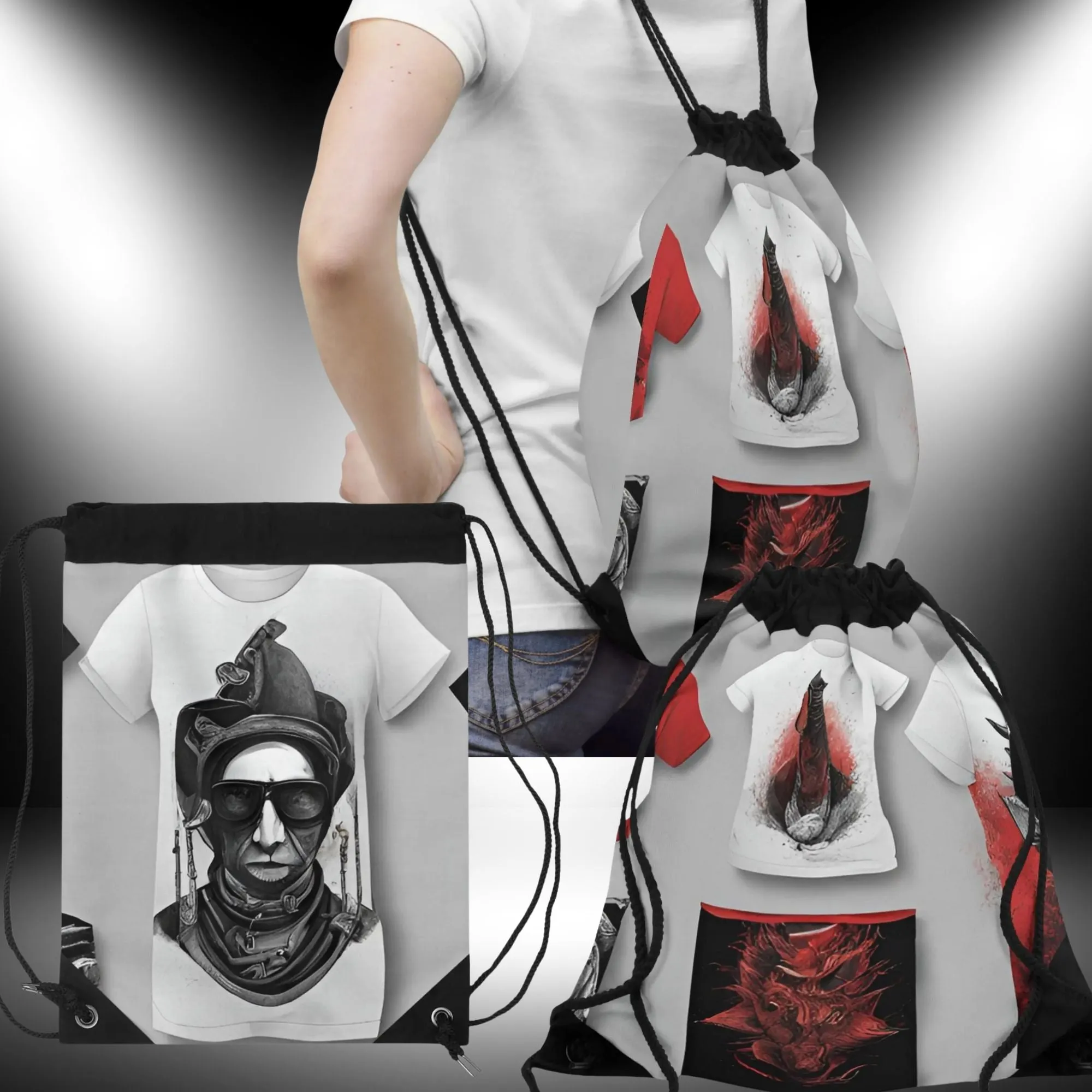 Bag Graphic Art Drawstring