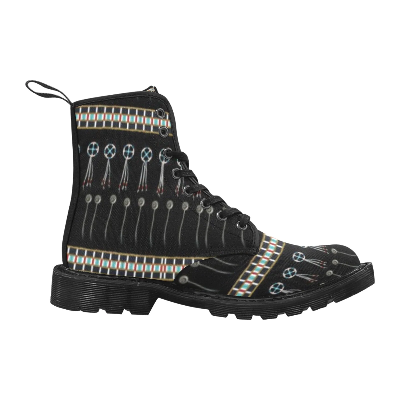 Beaded Bracelet Boots for Women (Black)