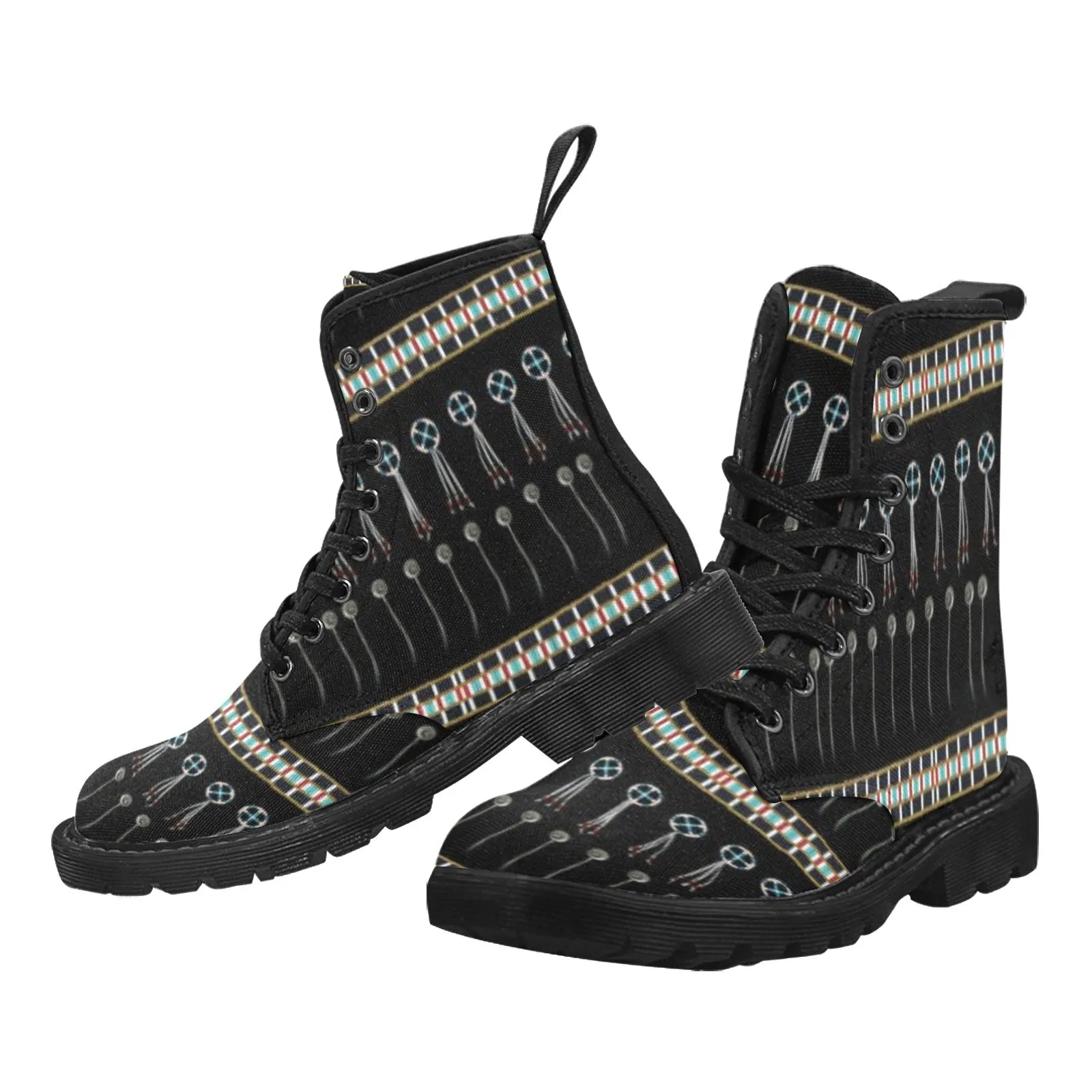 Beaded Bracelet Boots for Women (Black)