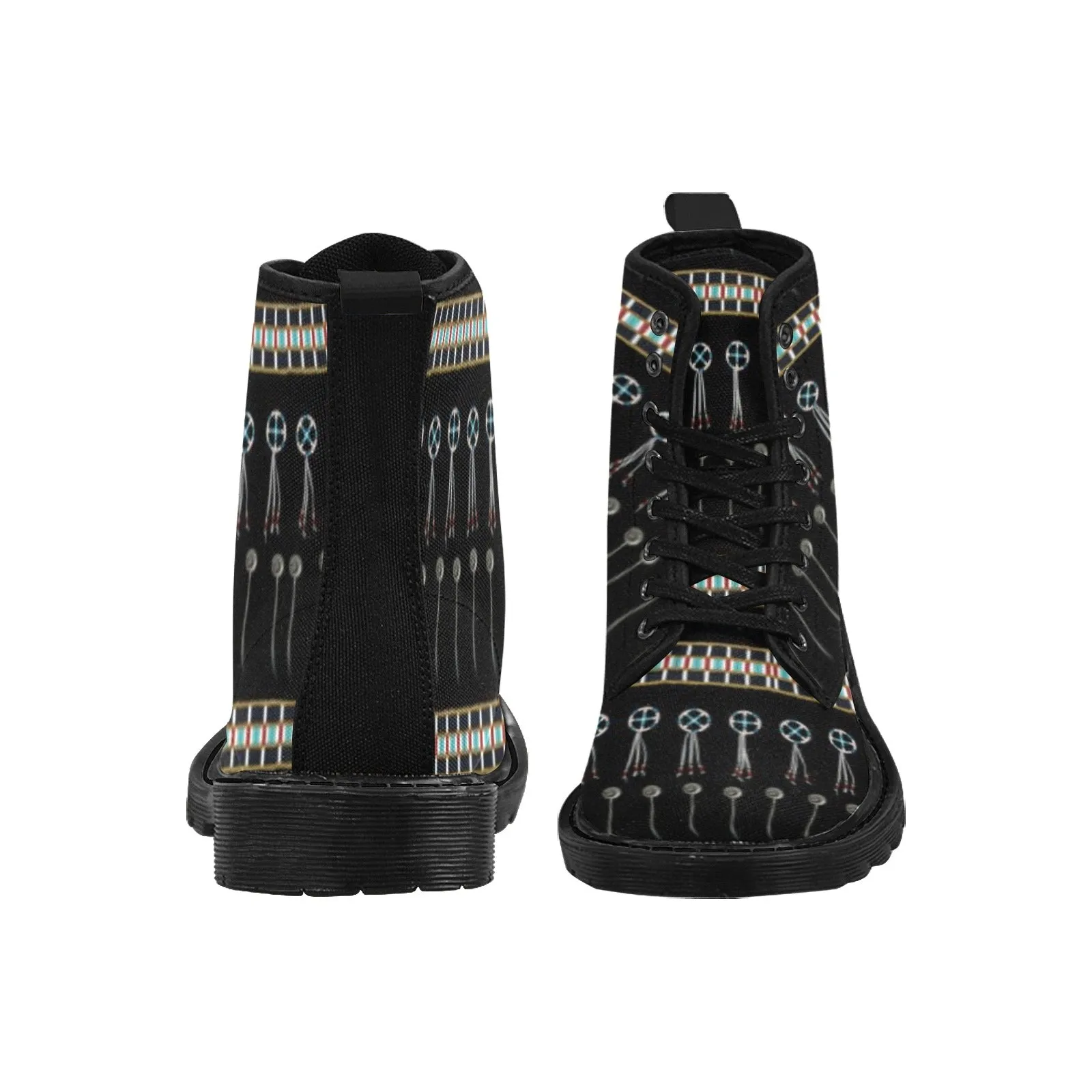 Beaded Bracelet Boots for Women (Black)