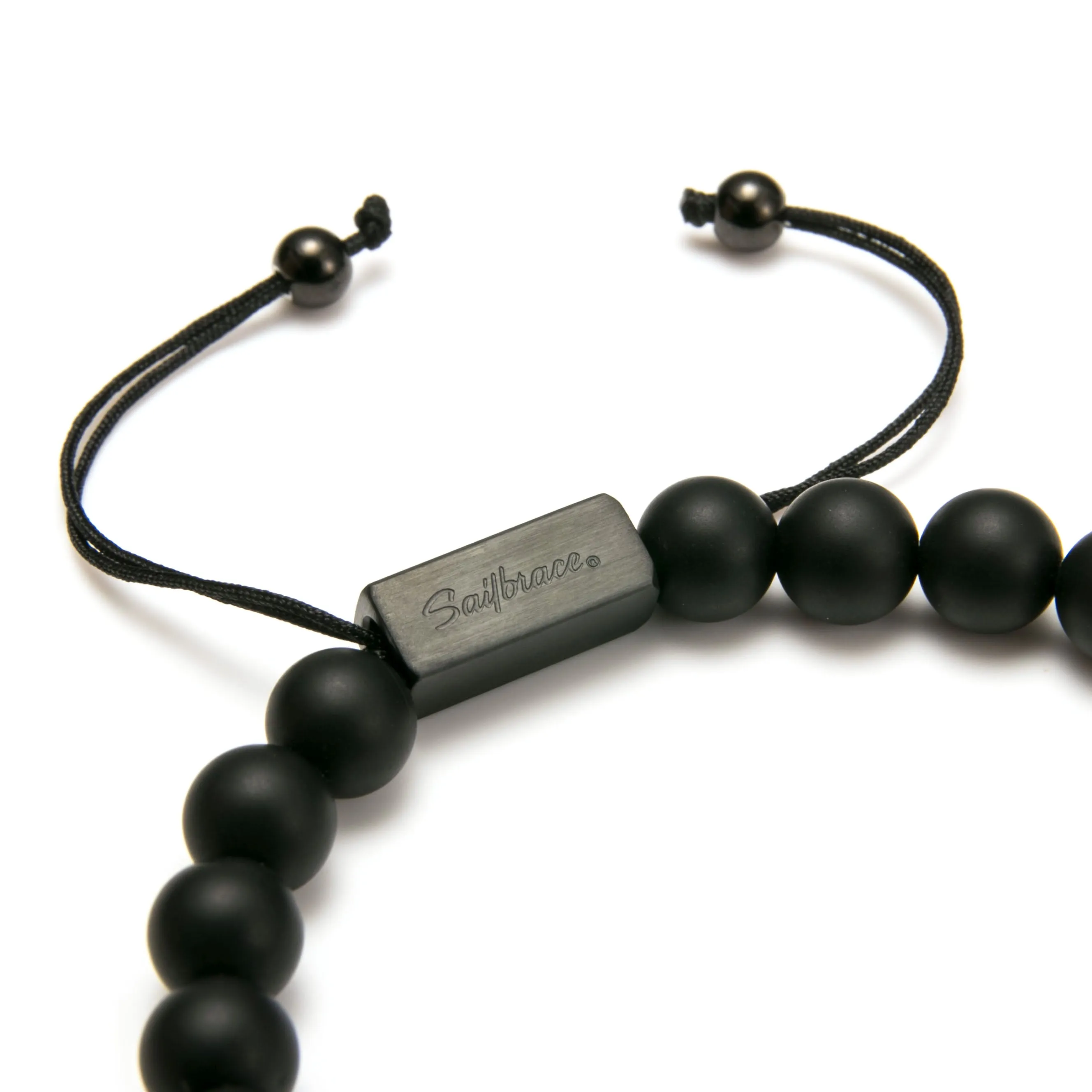 Black Gym Beaded Bracelet