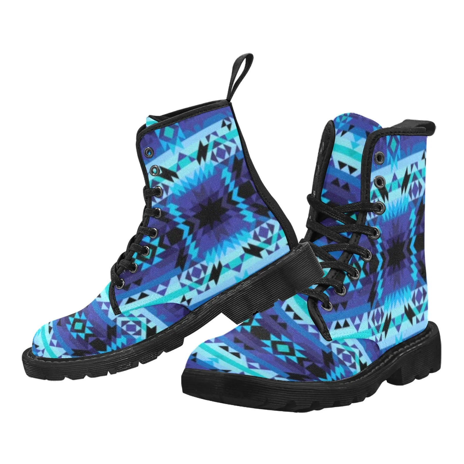 Blue Star Boots for Women (Black)