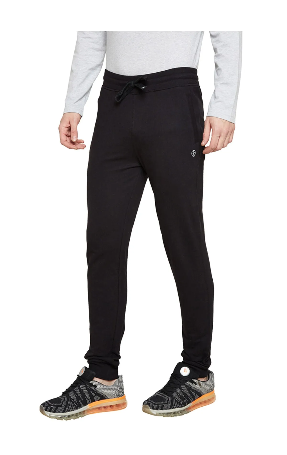 Bodyactive Black Track Pant-L12-BLACK