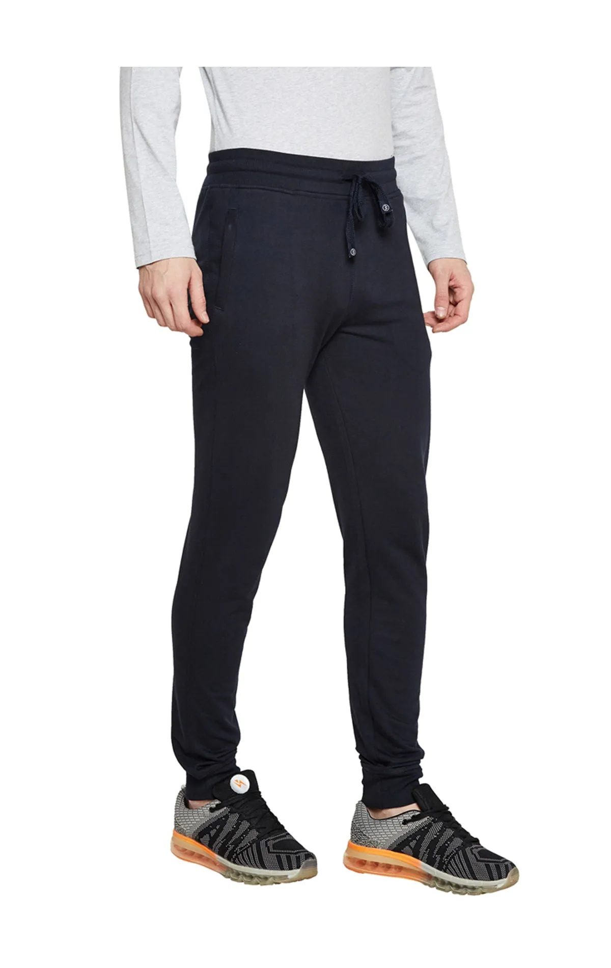 Bodyactive Navy Track Pant-L12-NAVY