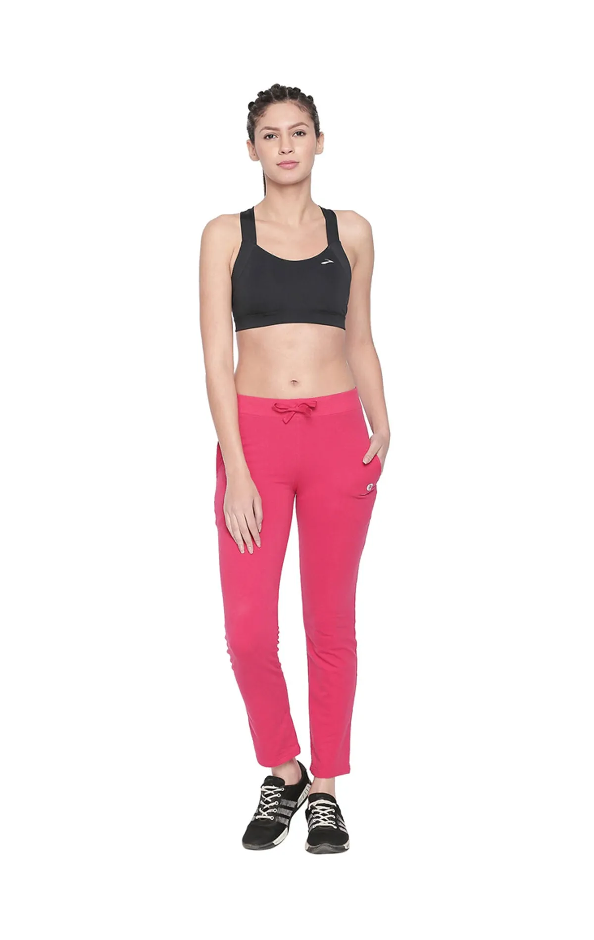 Bodyactive Women Track-pants-LL6-FUCHSIA