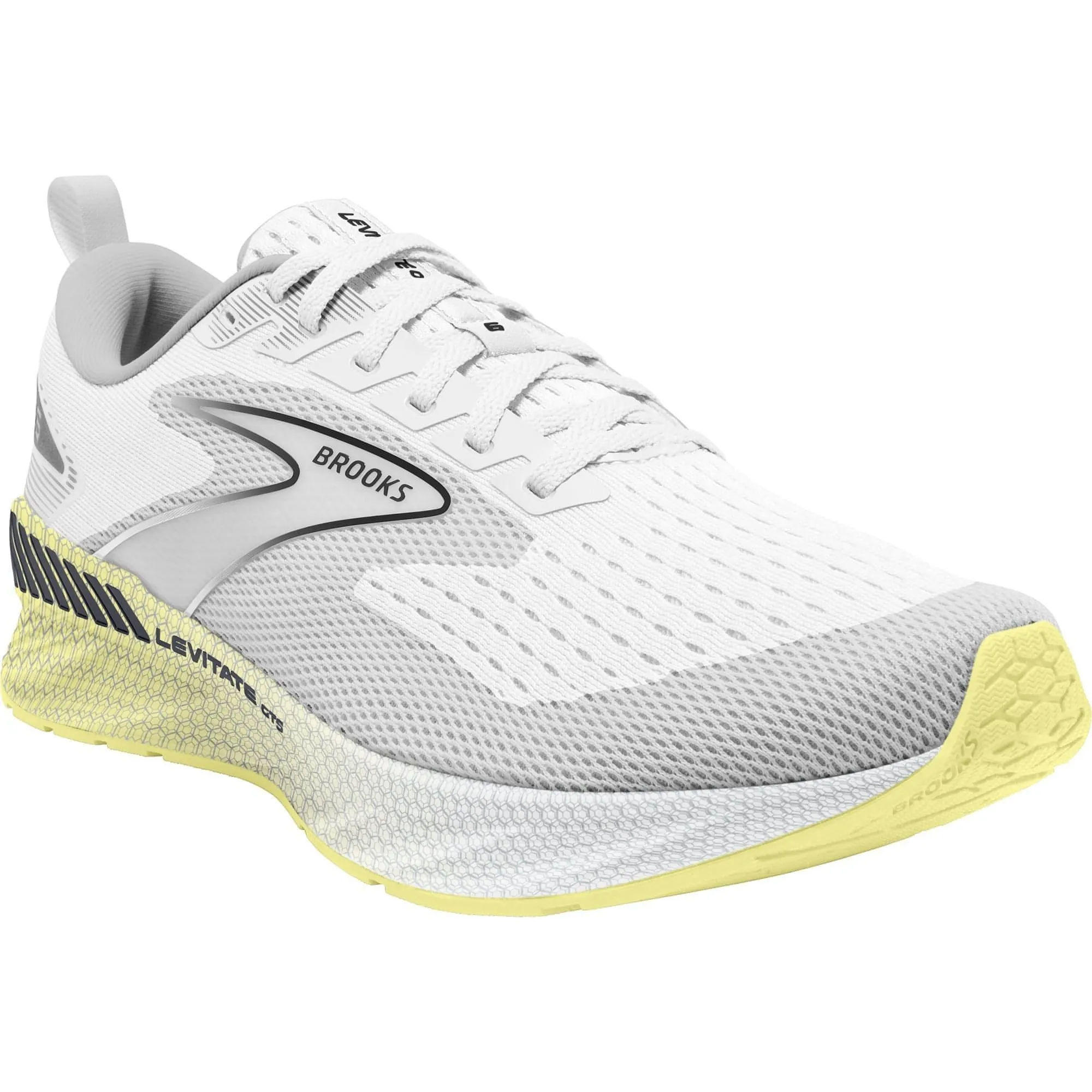 Brooks Levitate GTS 6 Womens Running Shoes - White