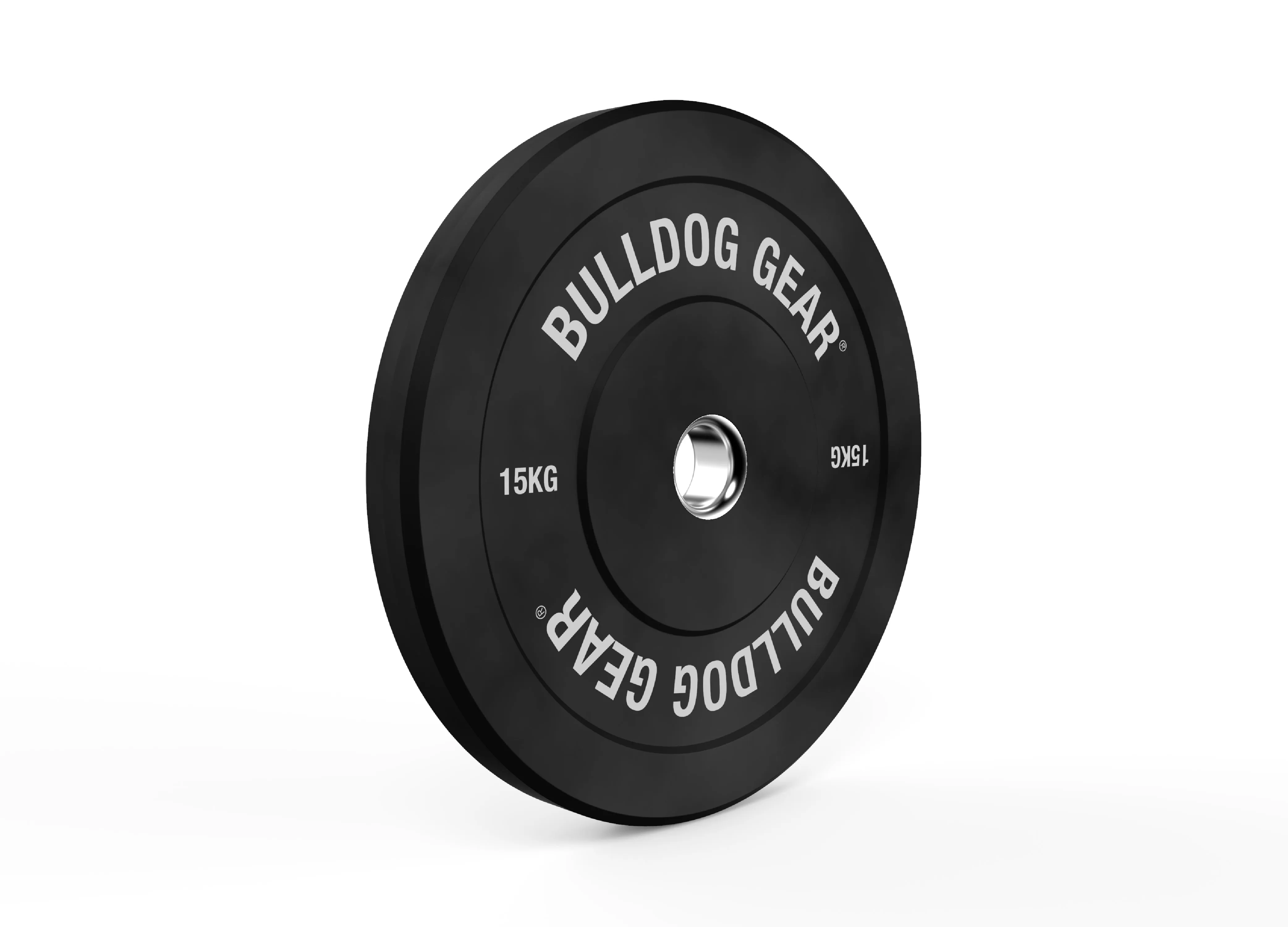 Bulldog Gear - Home Gym Black Rubber Bumper Plates