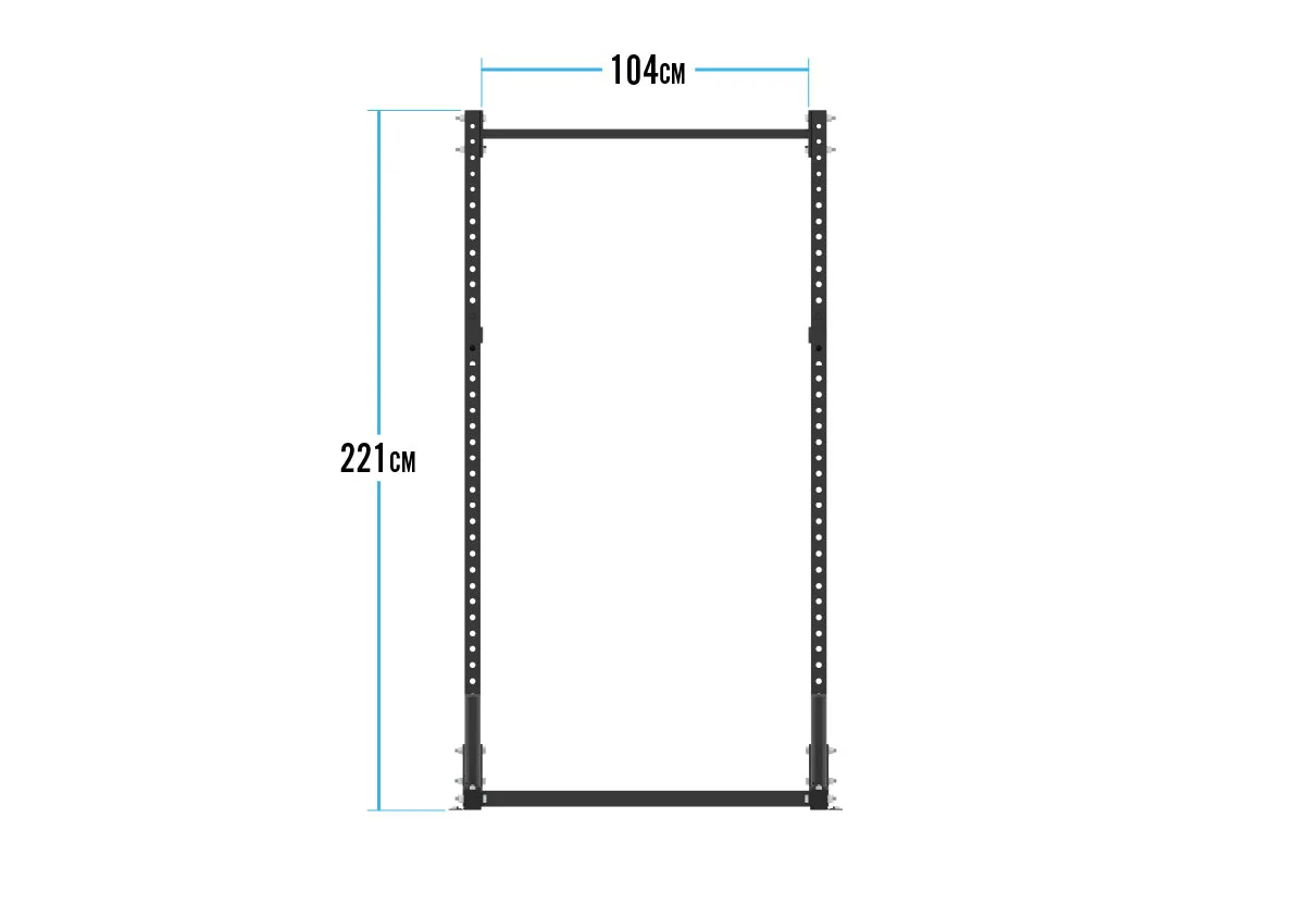 Bulldog Gear - Home Gym Series Squat Rack With Pull Up Bar - HGSSR2 2.2m