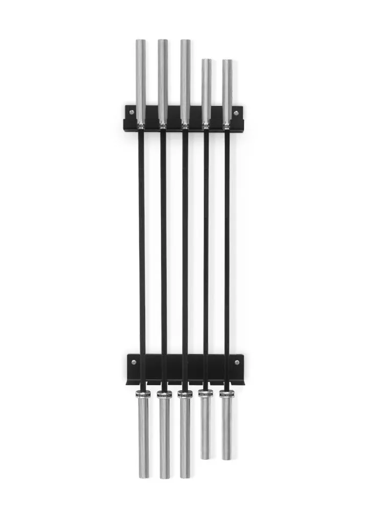 Bulldog Gear - Vertical Gun Rack Wall Mounted Barbell Storage (5 Bars)