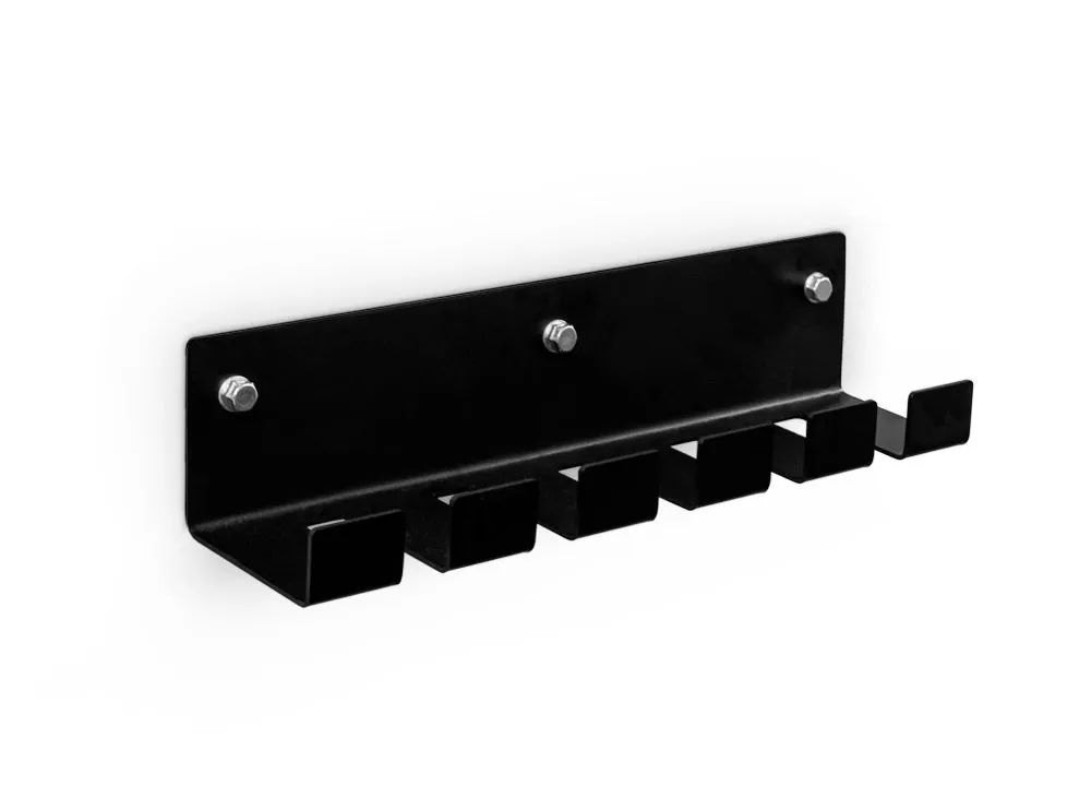 Bulldog Gear - Vertical Gun Rack Wall Mounted Barbell Storage (5 Bars)