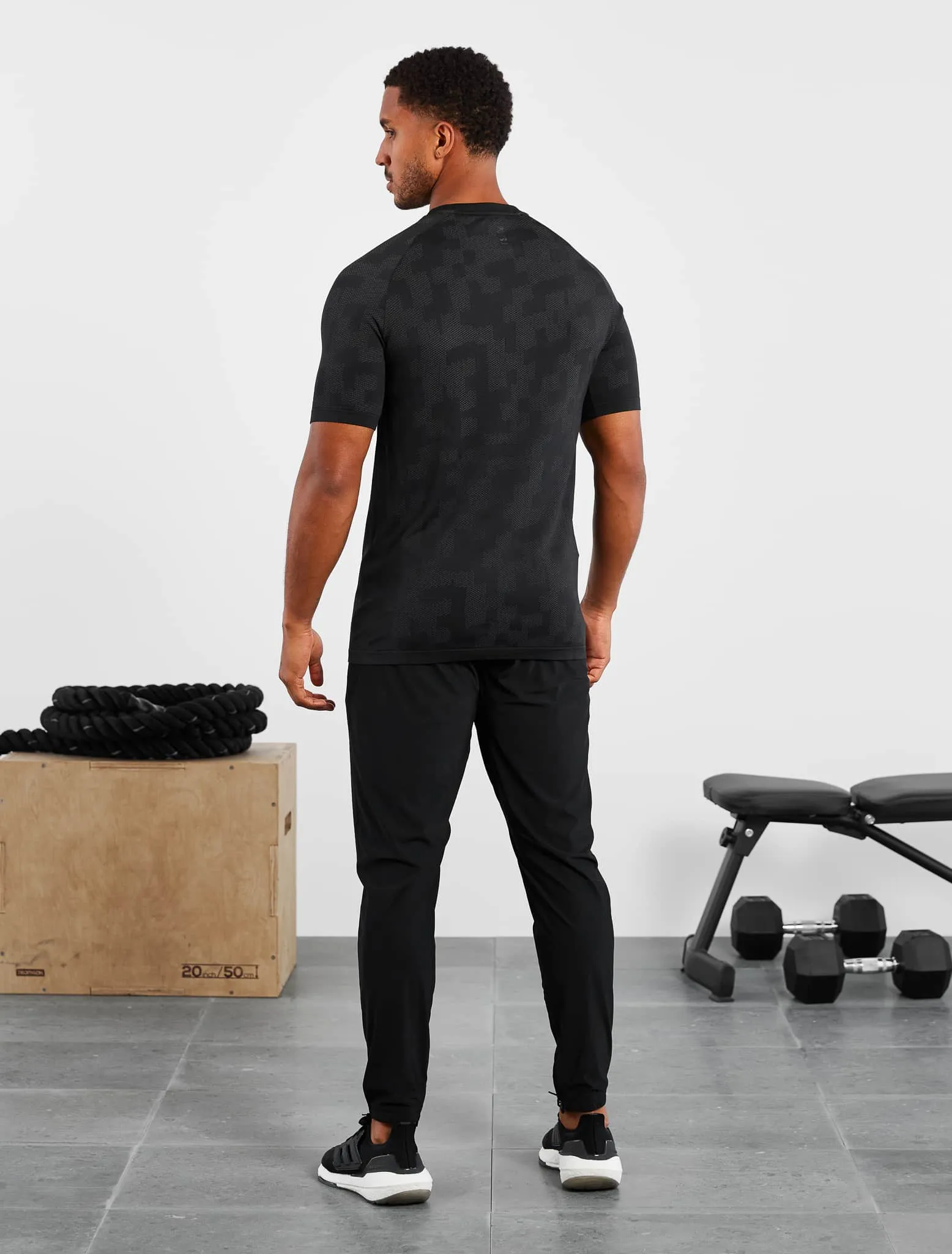 Camo Seamless T-Shirt - Black